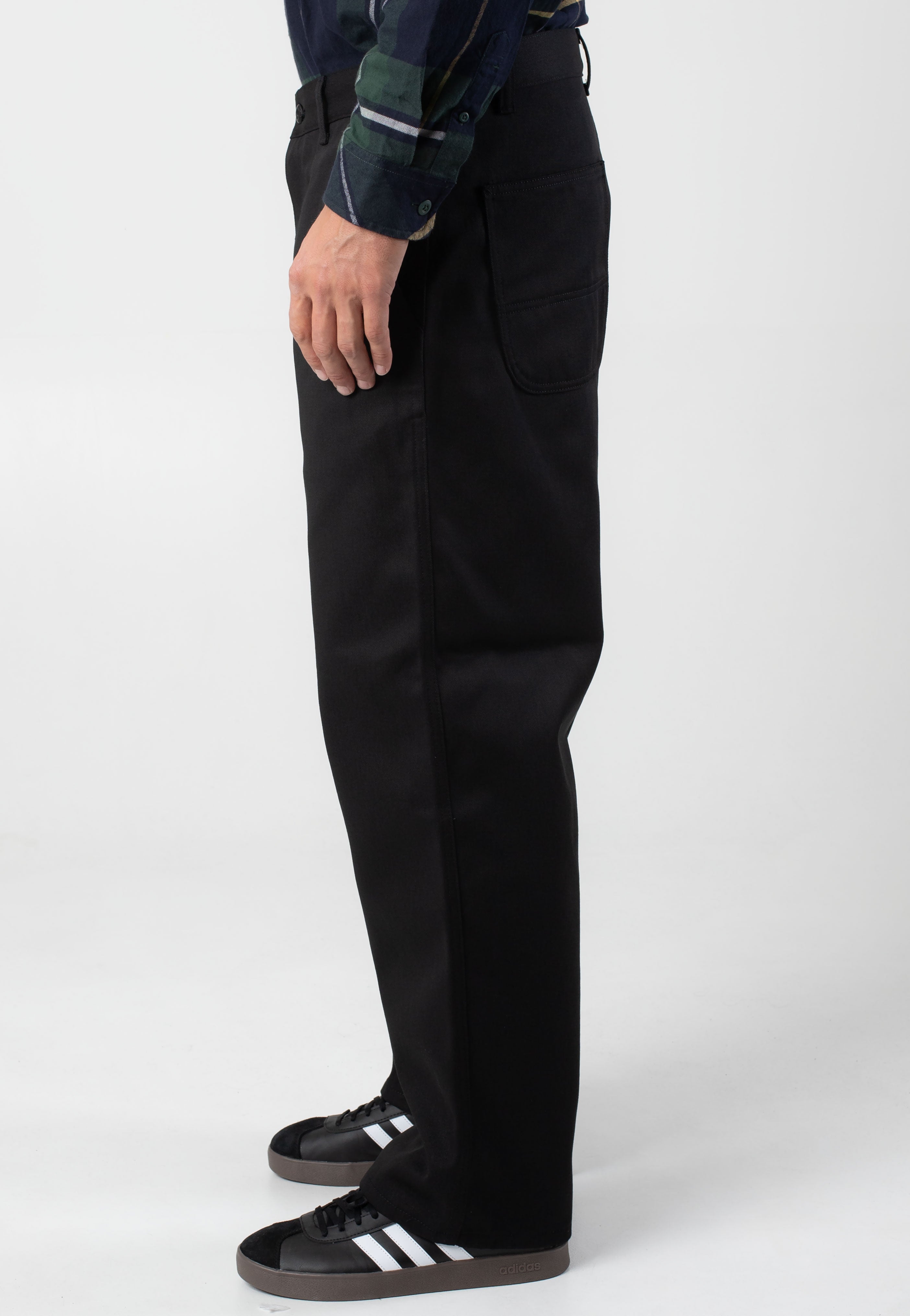 Carhartt WIP - Midland Single Knee Rigid Black - Pants | Men-Image