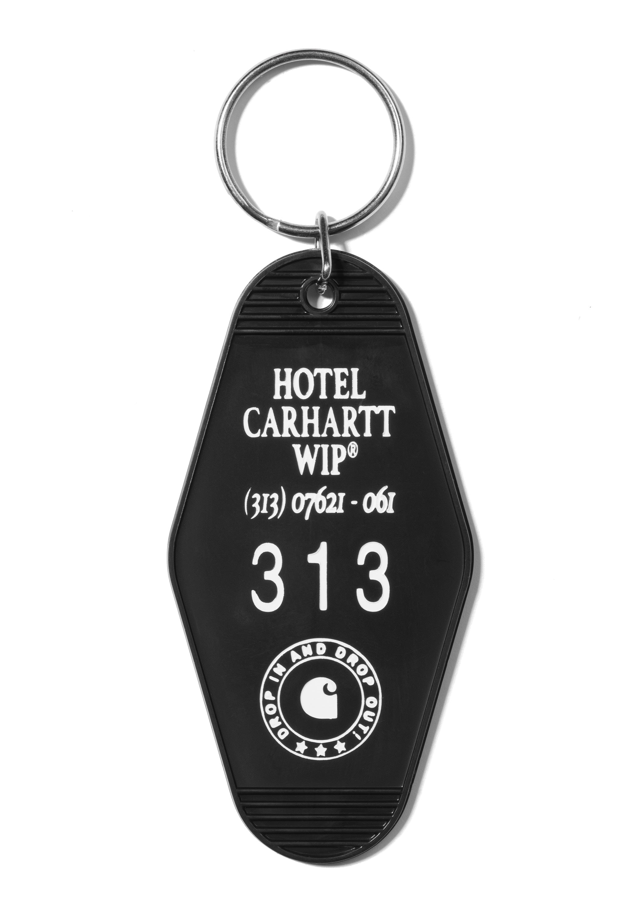 Carhartt WIP - Hotel Keys Black/White - Keychain | Neutral-Image