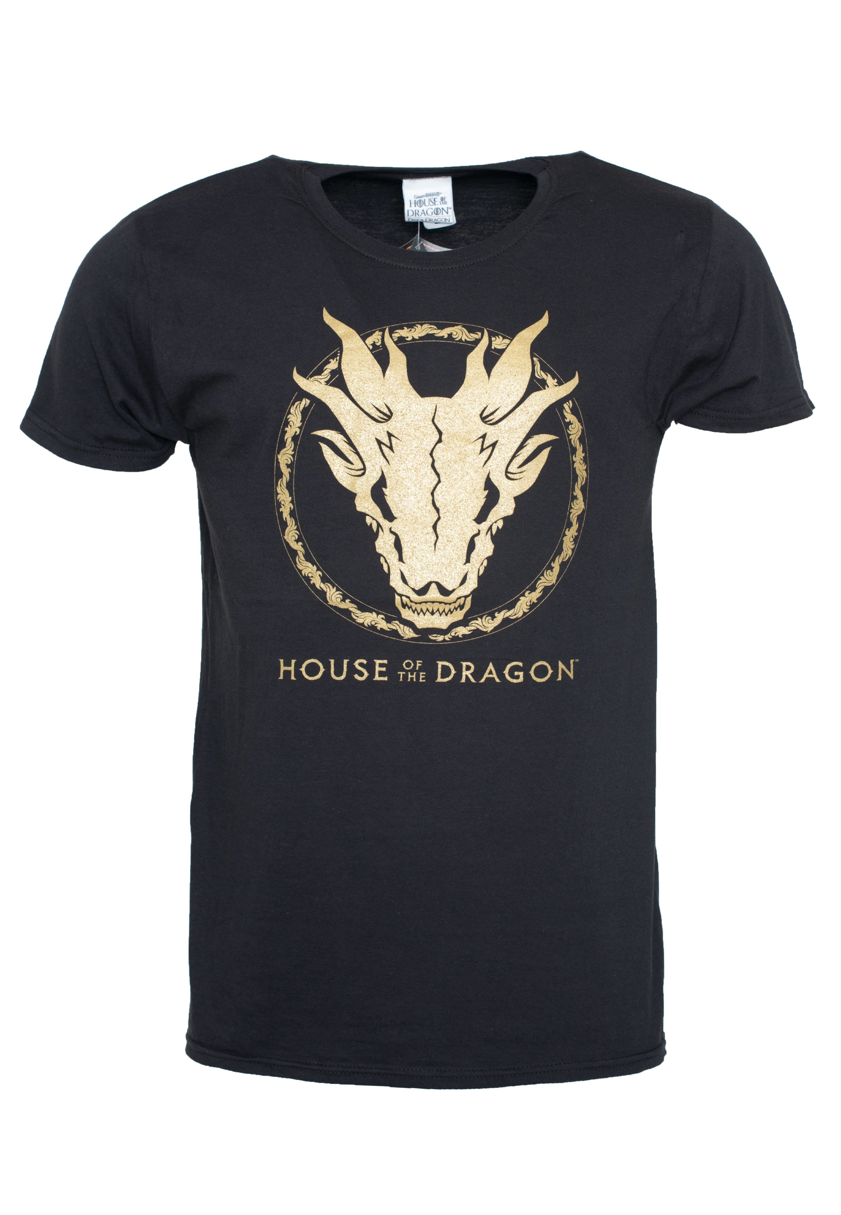 House Of The Dragon - Gold Ink Skull - T-Shirt | Women-Image