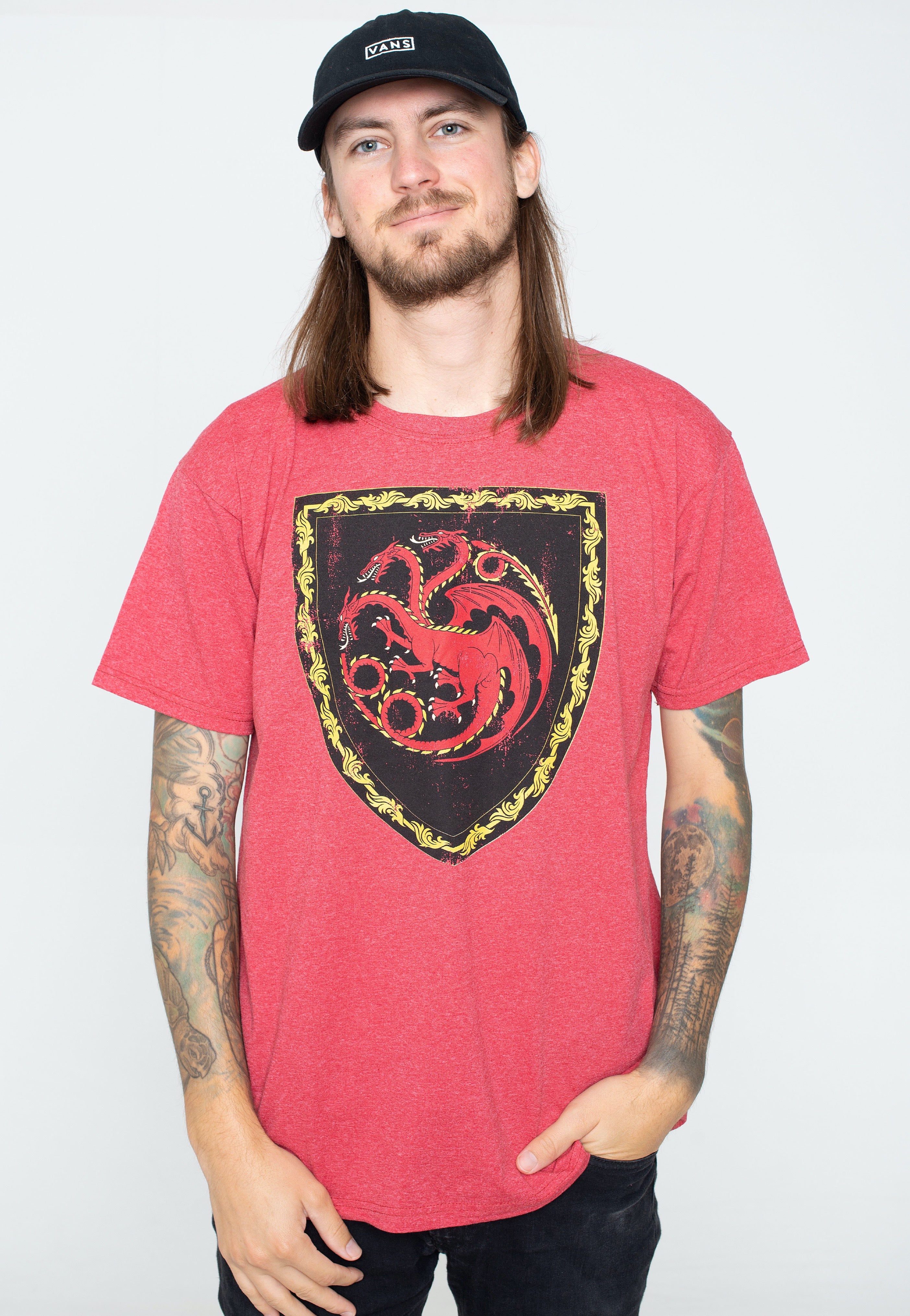 House Of The Dragon - Targaryen Crest Red - T-Shirt | Men-Image