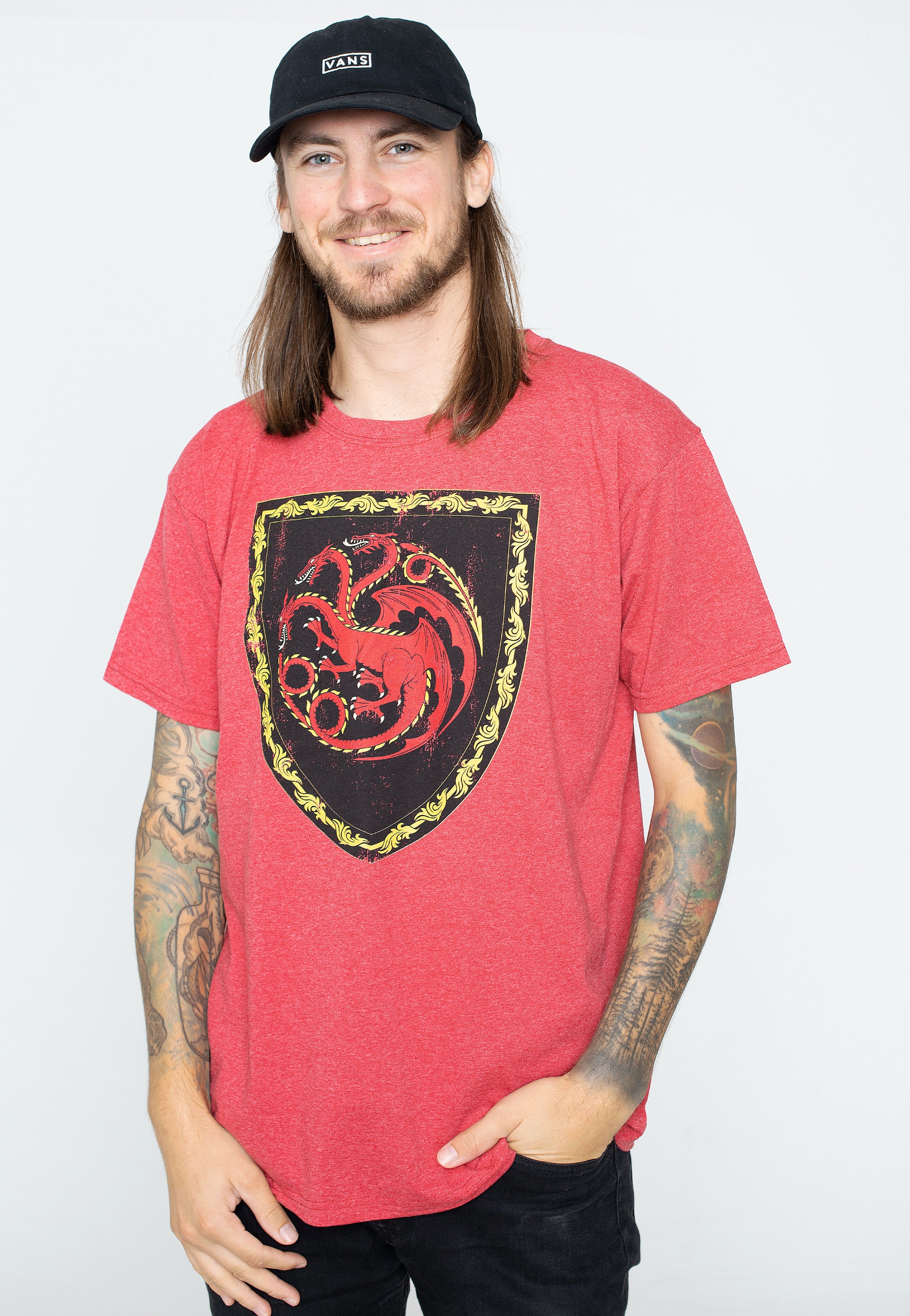 House Of The Dragon - Targaryen Crest Red - T-Shirt | Men-Image