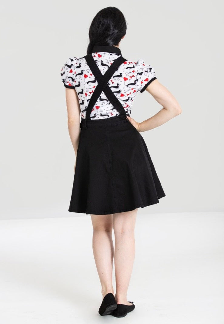 Hellbunny - Dakota Pinafore Black - Dress | Women-Image