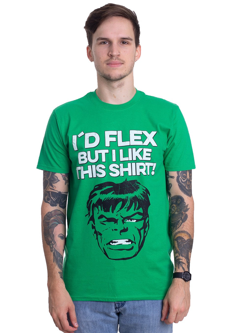 Hulk - I'd Flex Green - T-Shirt | Men-Image