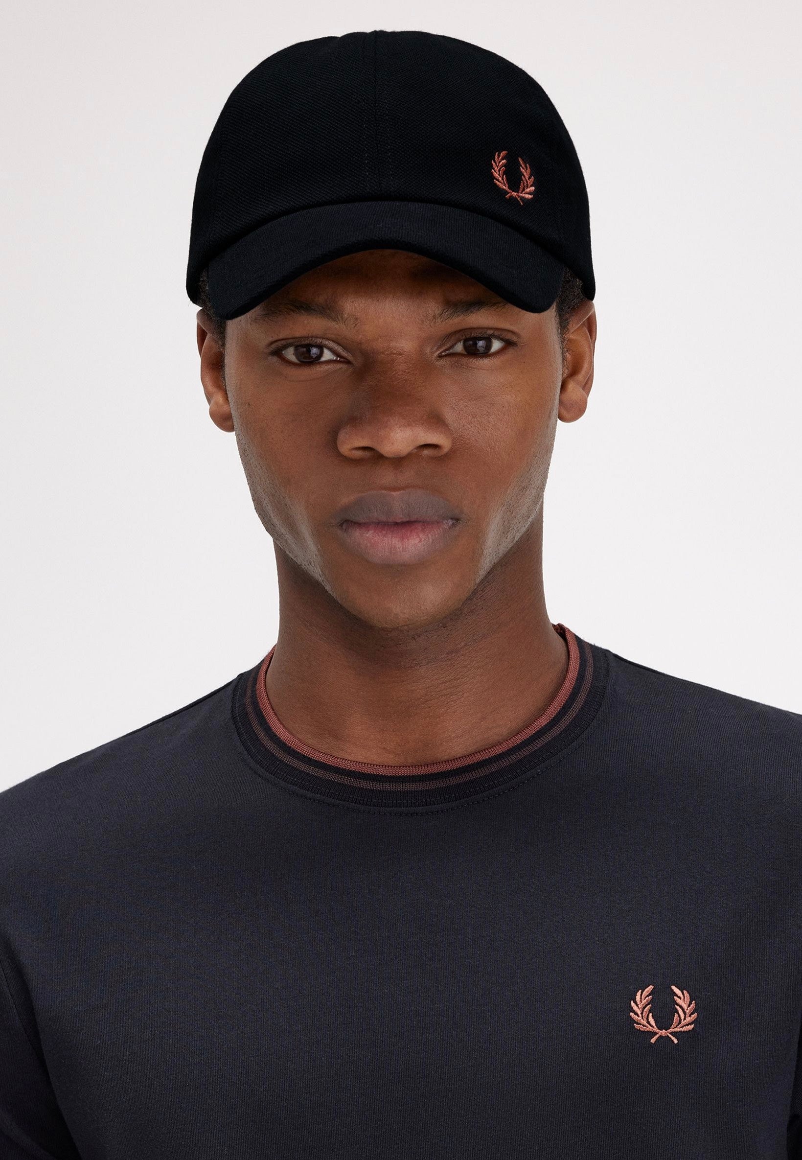 Fred Perry - Pique Classic Black/Whisky Brown - Cap | Neutral-Image