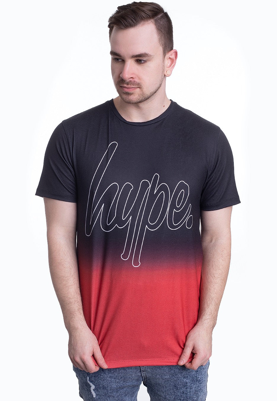 HYPE. - Fade Black/Red - T-Shirt | Men-Image