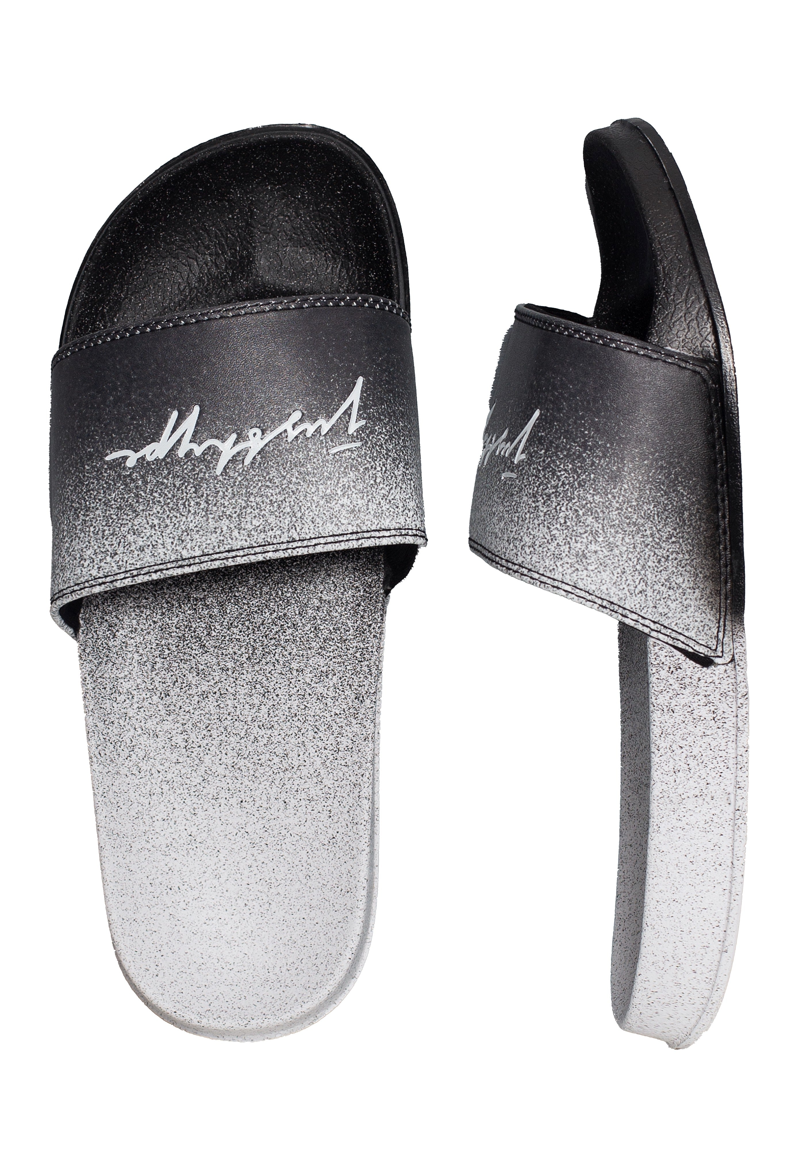 HYPE. - Speckle Signature Black/White - Slides | Men-Image