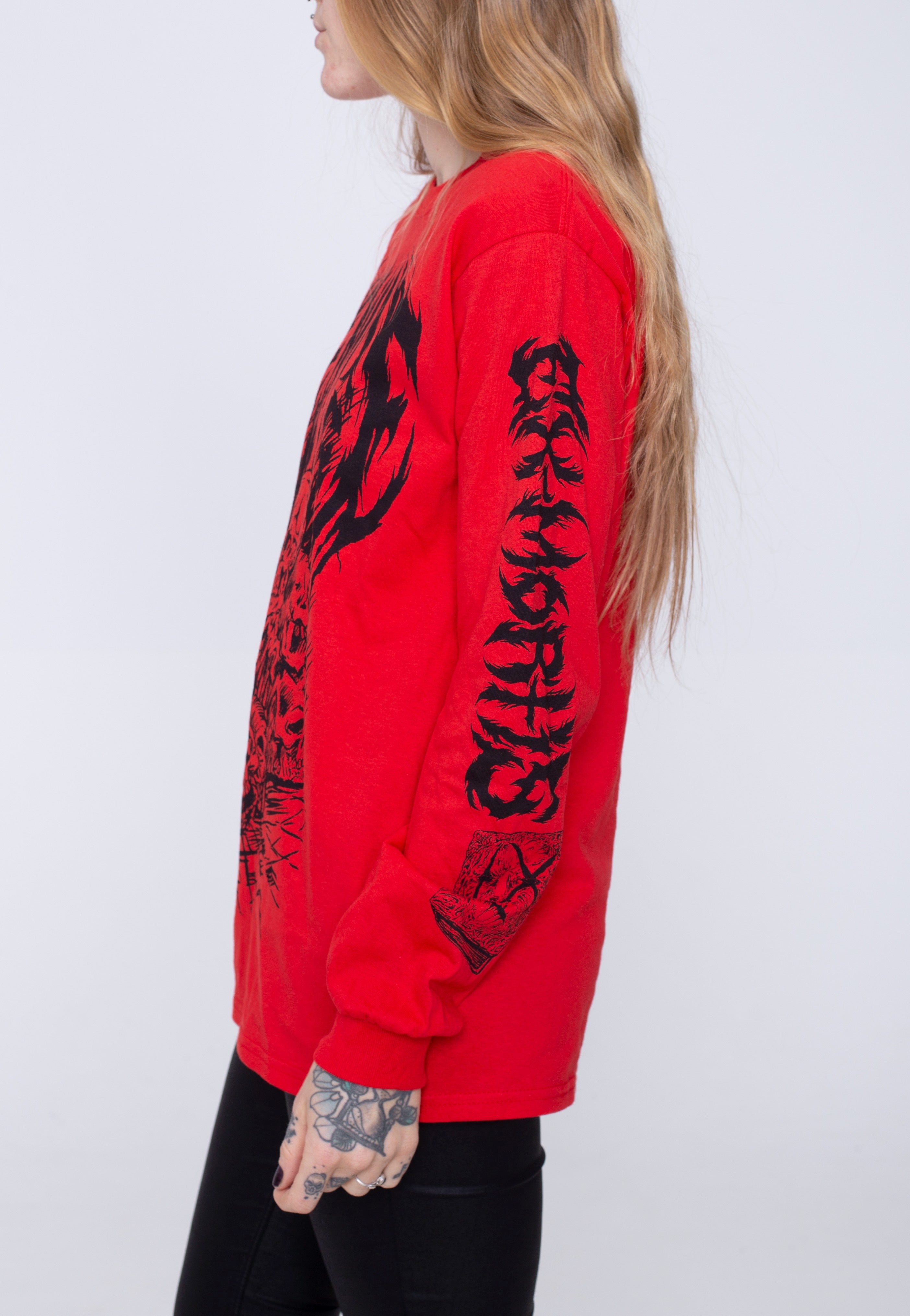 Ice Nine Kills - Ex-Mortis Skull Pile Red - Longsleeve | Women-Image