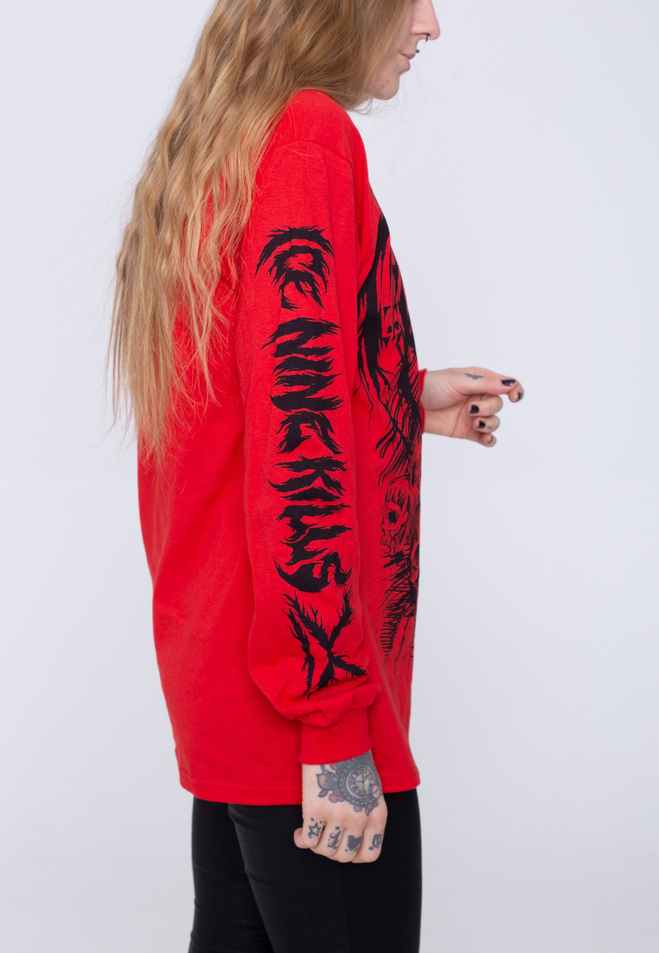 Ice Nine Kills - Ex-Mortis Skull Pile Red - Longsleeve | Women-Image