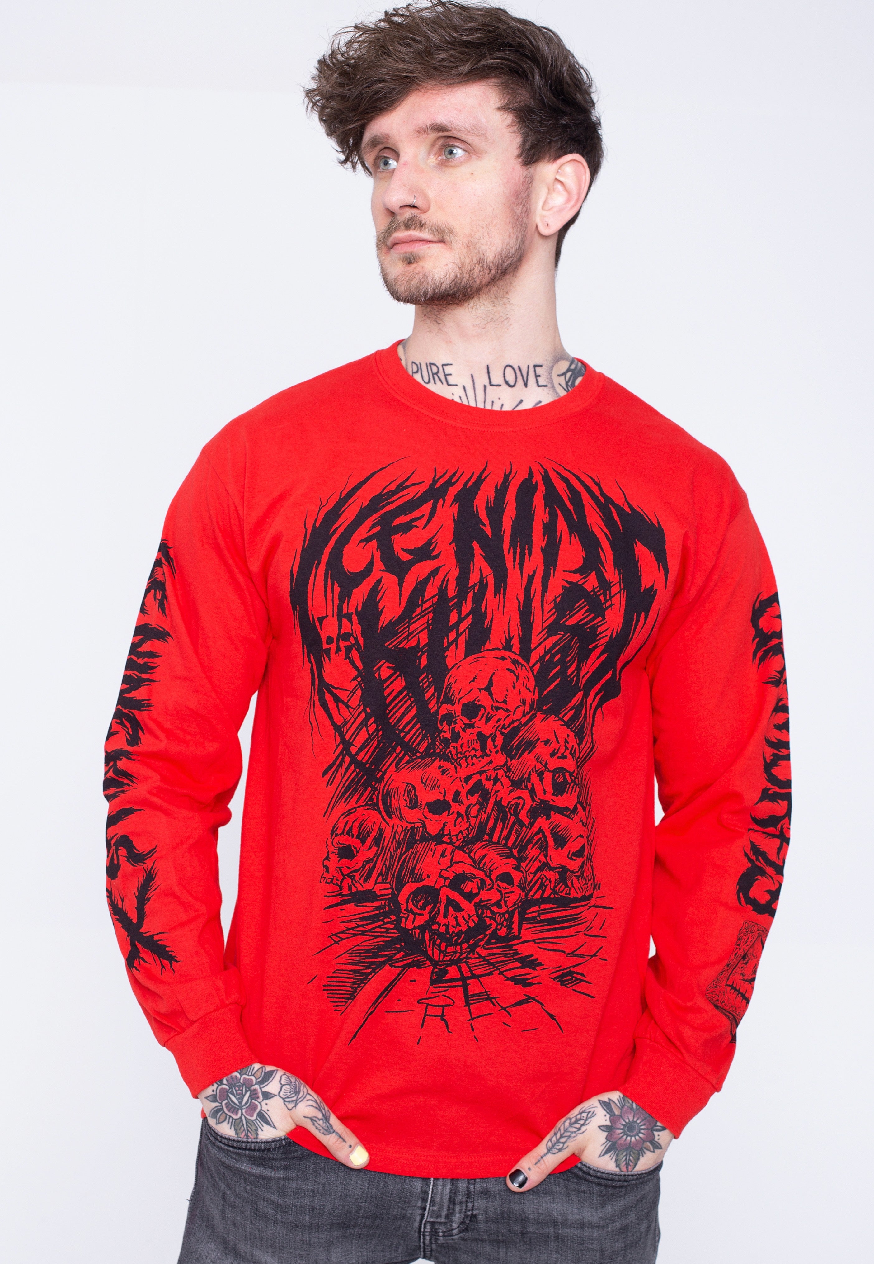 Ice Nine Kills - Ex-Mortis Skull Pile Red - Longsleeve | Men-Image