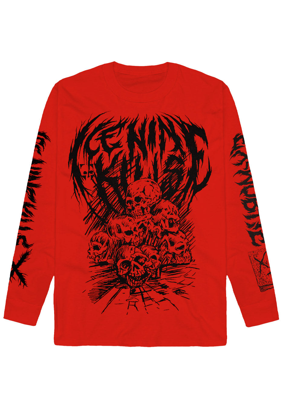 Ice Nine Kills - Ex-Mortis Skull Pile Red - Longsleeve | Neutral-Image