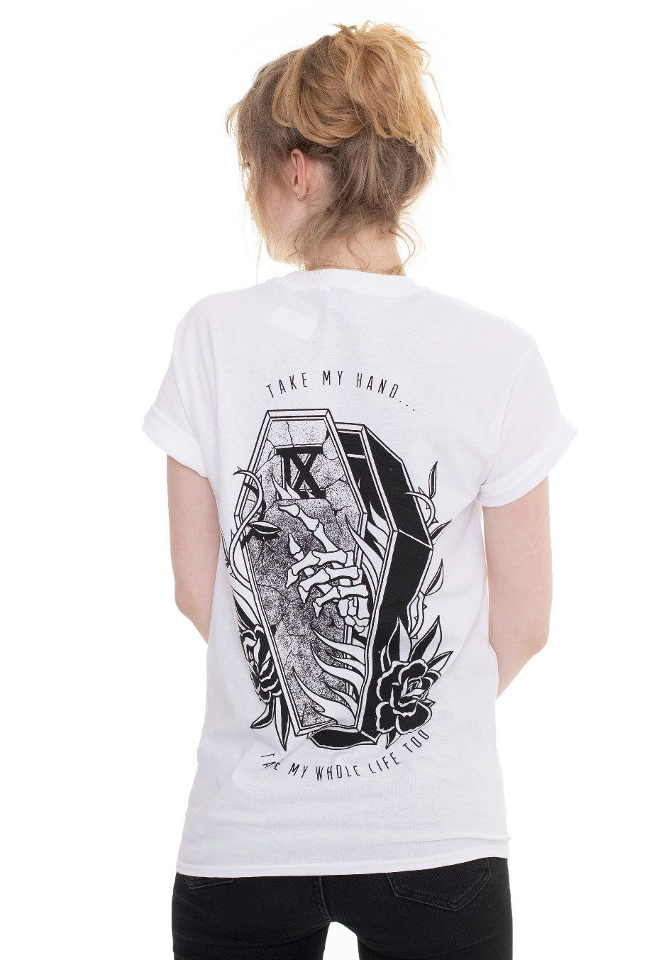 Ice Nine Kills - Take My Hand Coffin White - T-Shirt | Women-Image