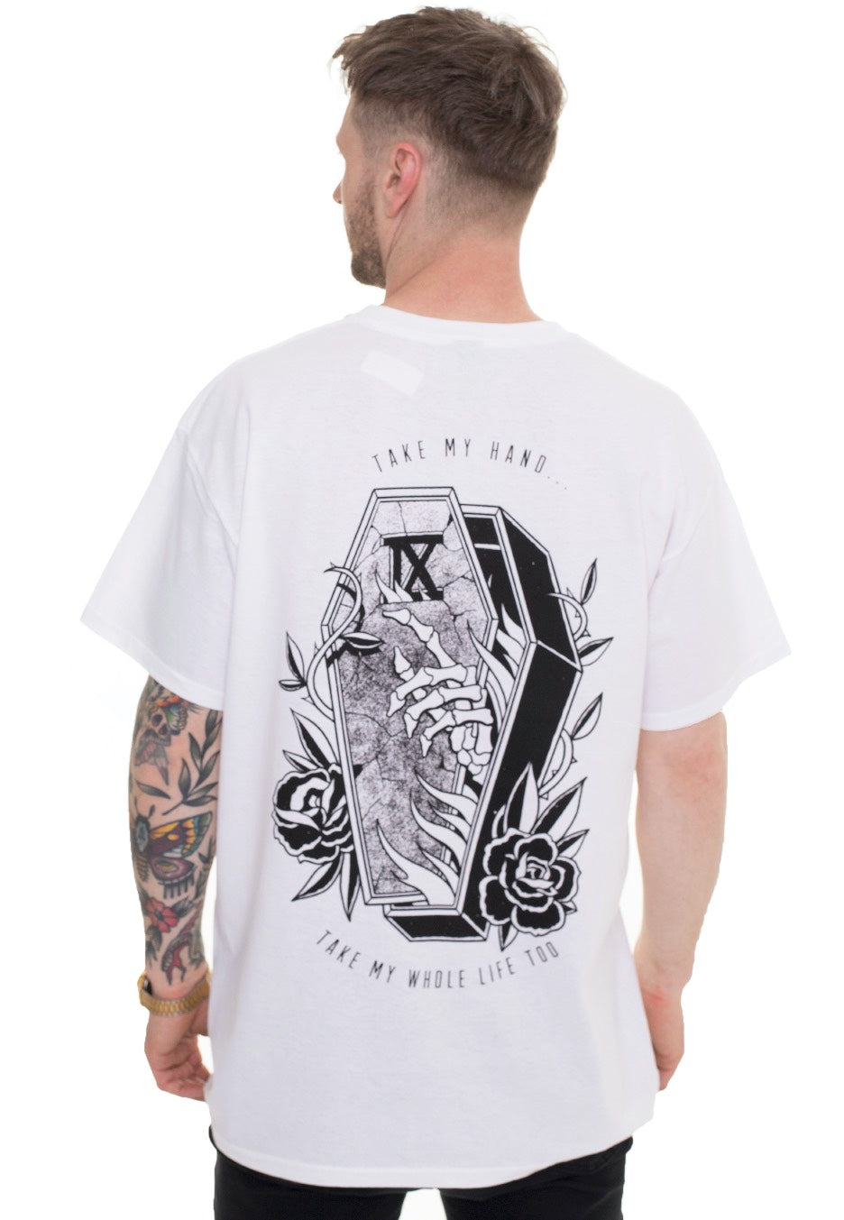 Ice Nine Kills - Take My Hand Coffin White - T-Shirt | Men-Image