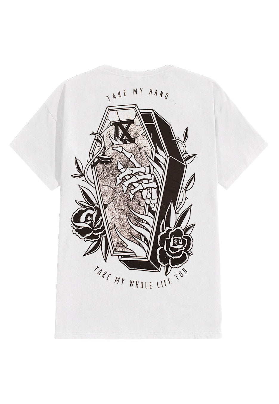 Ice Nine Kills - Take My Hand Coffin White - T-Shirt | Neutral-Image