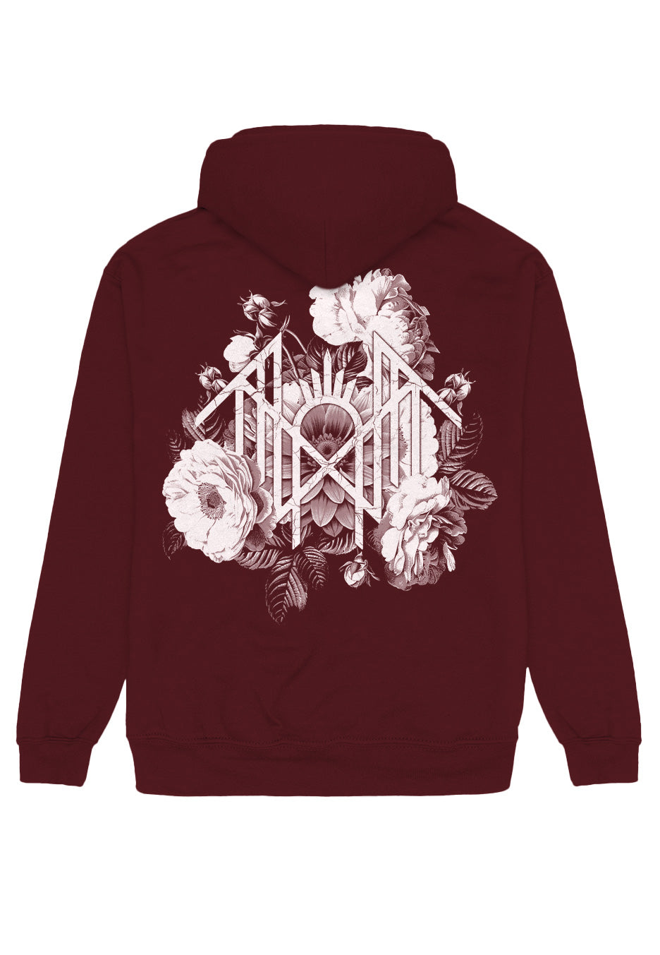 Sleep Token - Symbol Flowers Burgundy - Hoodie | Neutral-Image