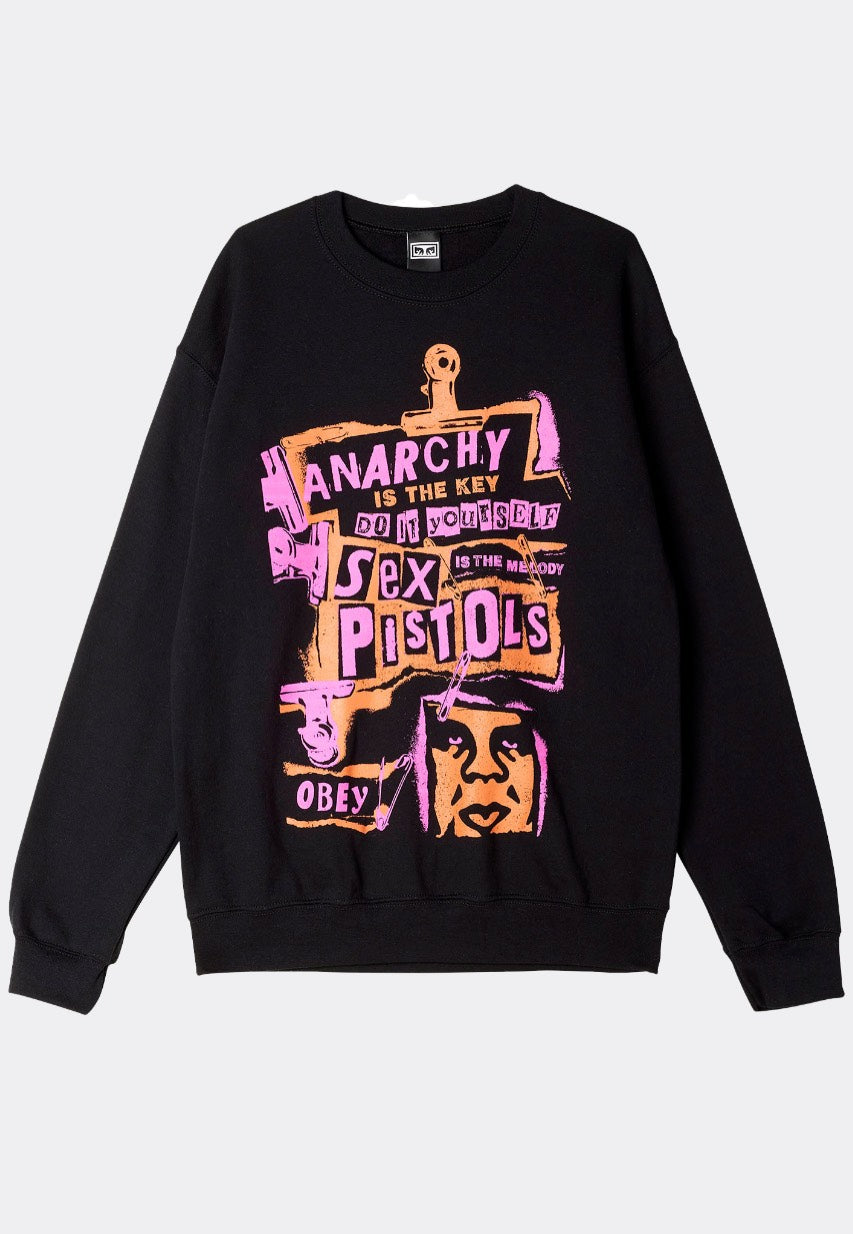 Obey x Sex Pistols - Anarchy Black - Sweater | Men-Image