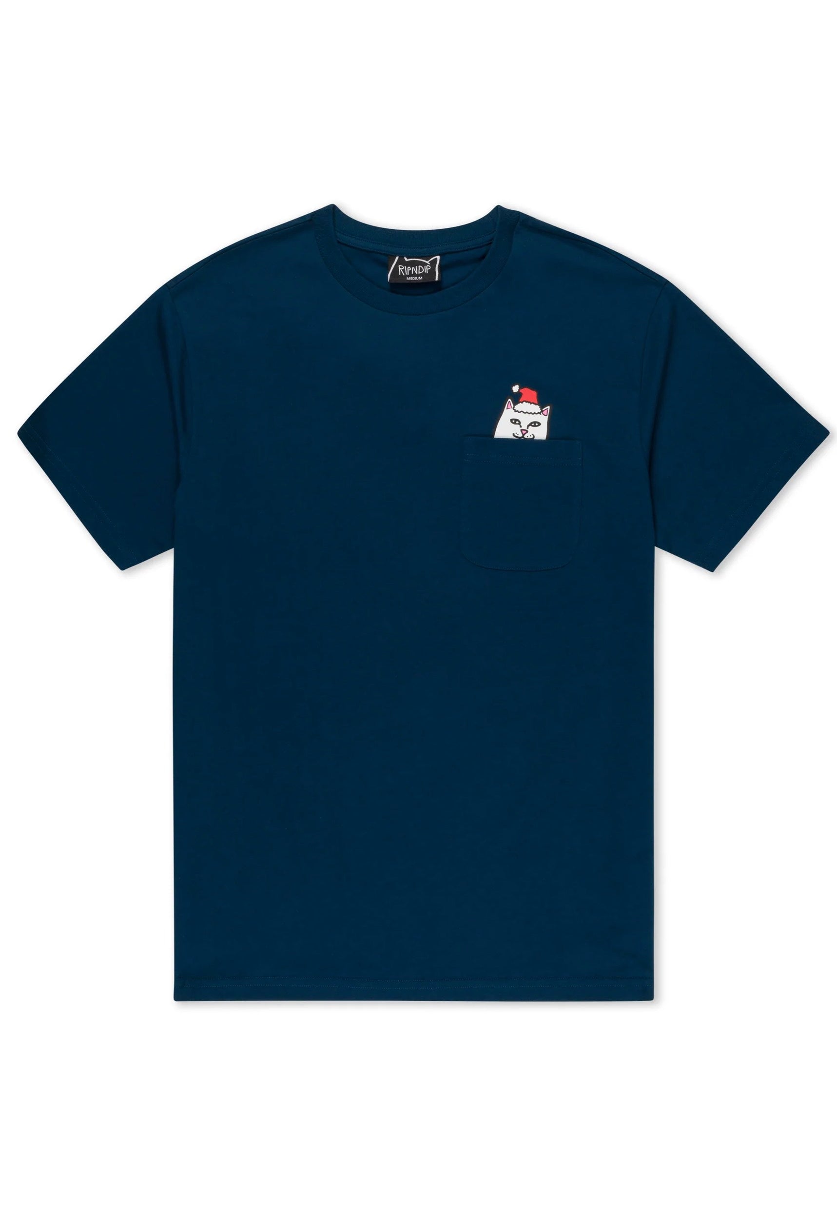 RIPNDIP - Secret Santa Pocket Navy - T-Shirt | Men-Image