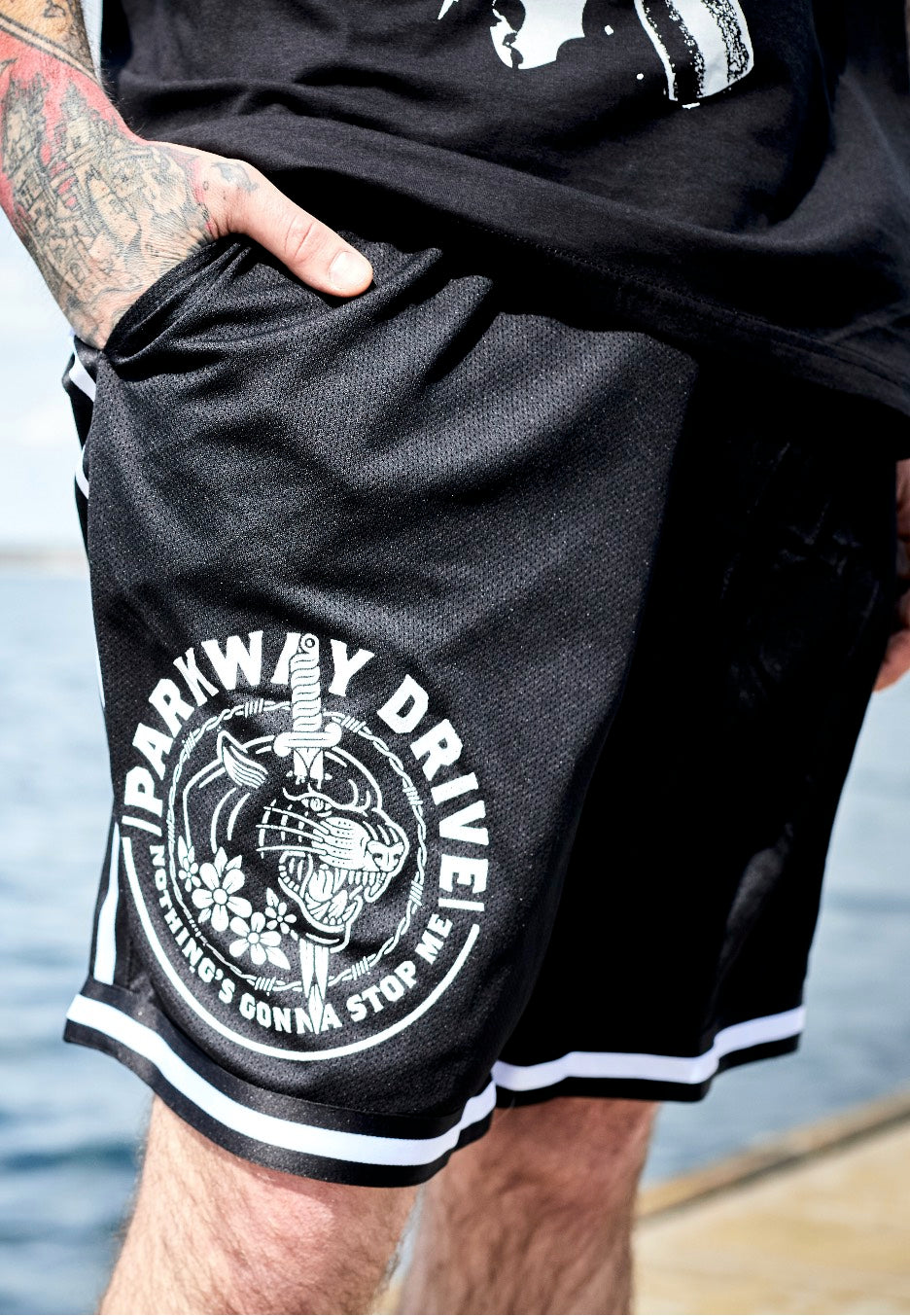 Parkway Drive - Stop Me Striped - Shorts | Men-Image