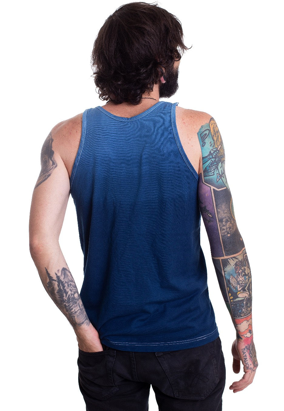 Neck Deep - GPP Blue Dip Dye - Tank | Men-Image