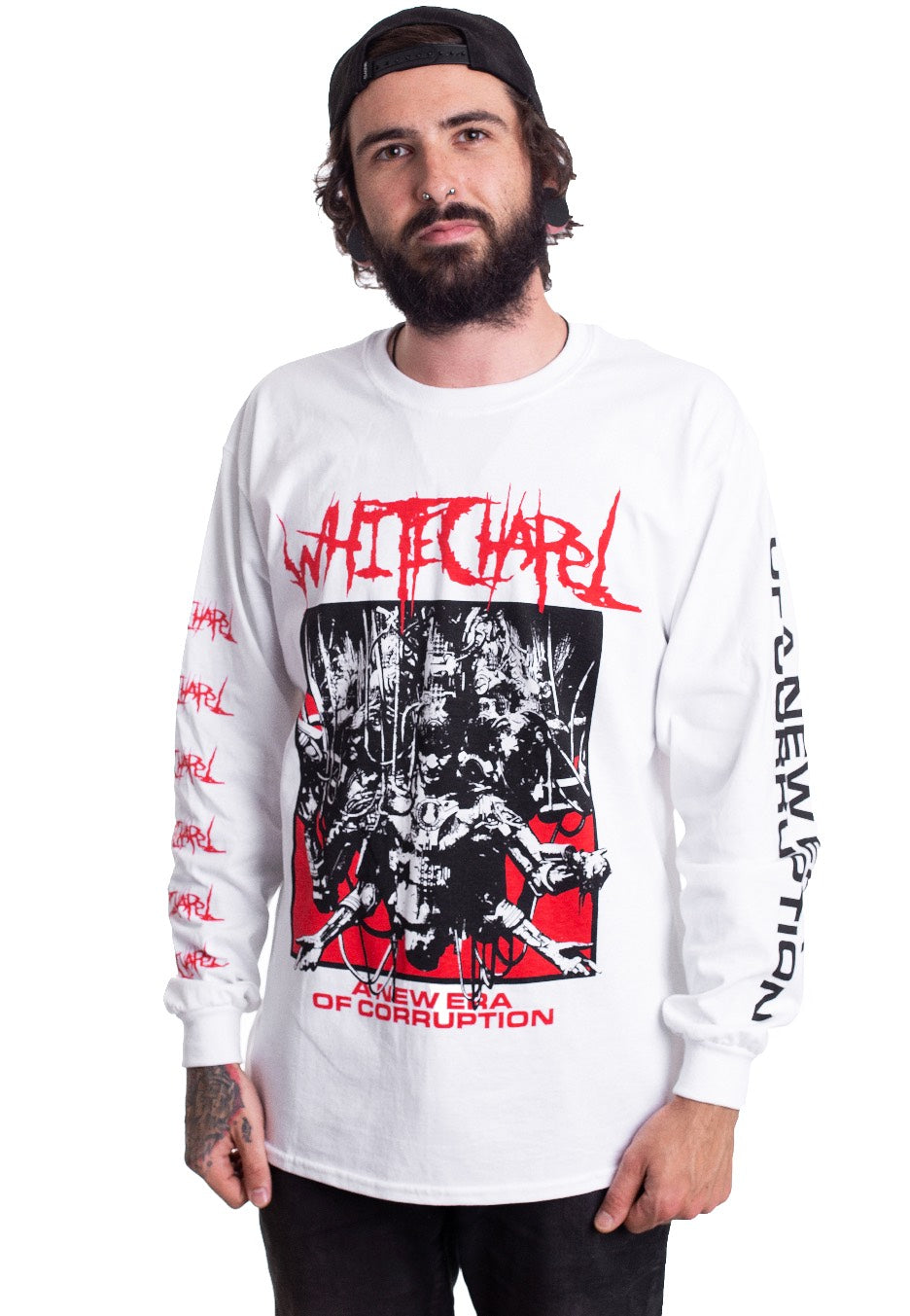 Whitechapel - New Era 10 Years White - Longsleeve | Men-Image