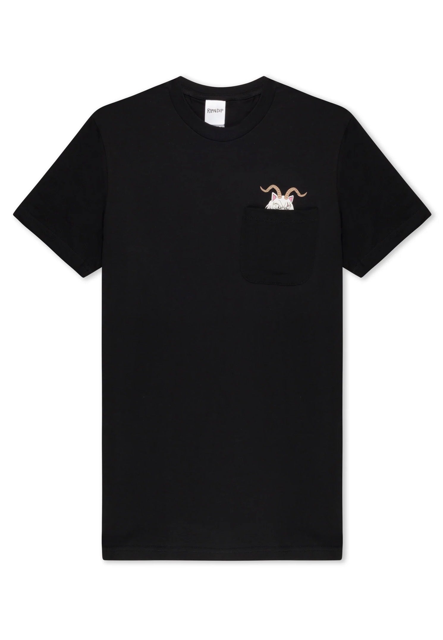 RIPNDIP - Krampus Nerm Pocket Black - T-Shirt | Men-Image