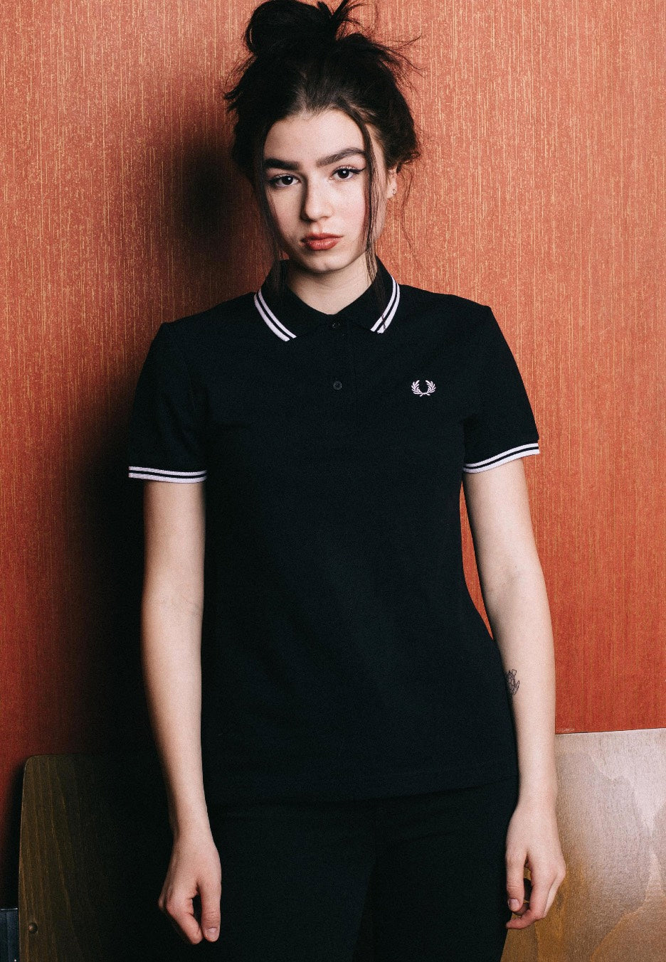 Fred Perry - Twin Tipped Black - Polo | Women-Image