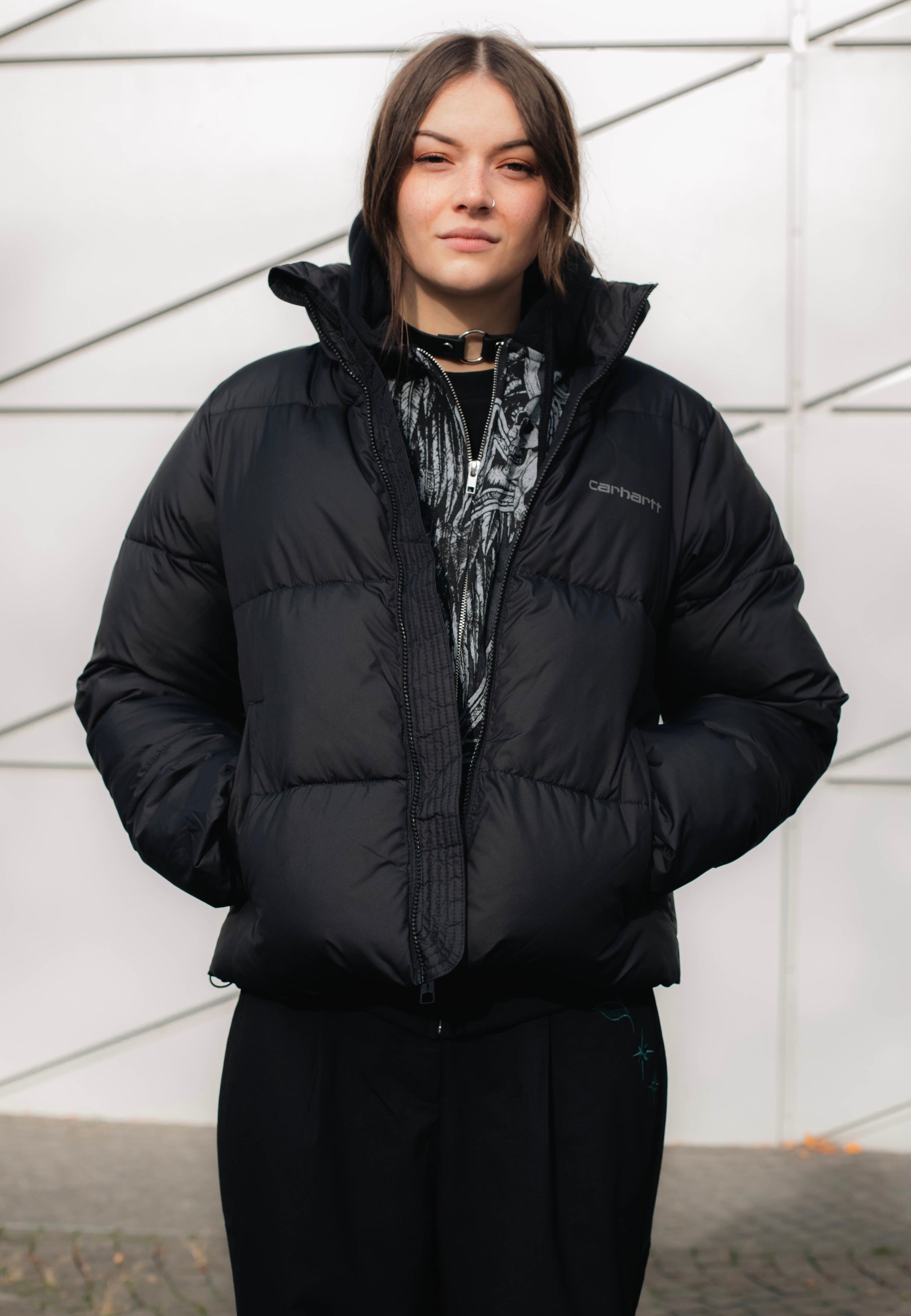 Carhartt WIP - W' Springfield Black/Misty Grey - Jacket | Women-Image