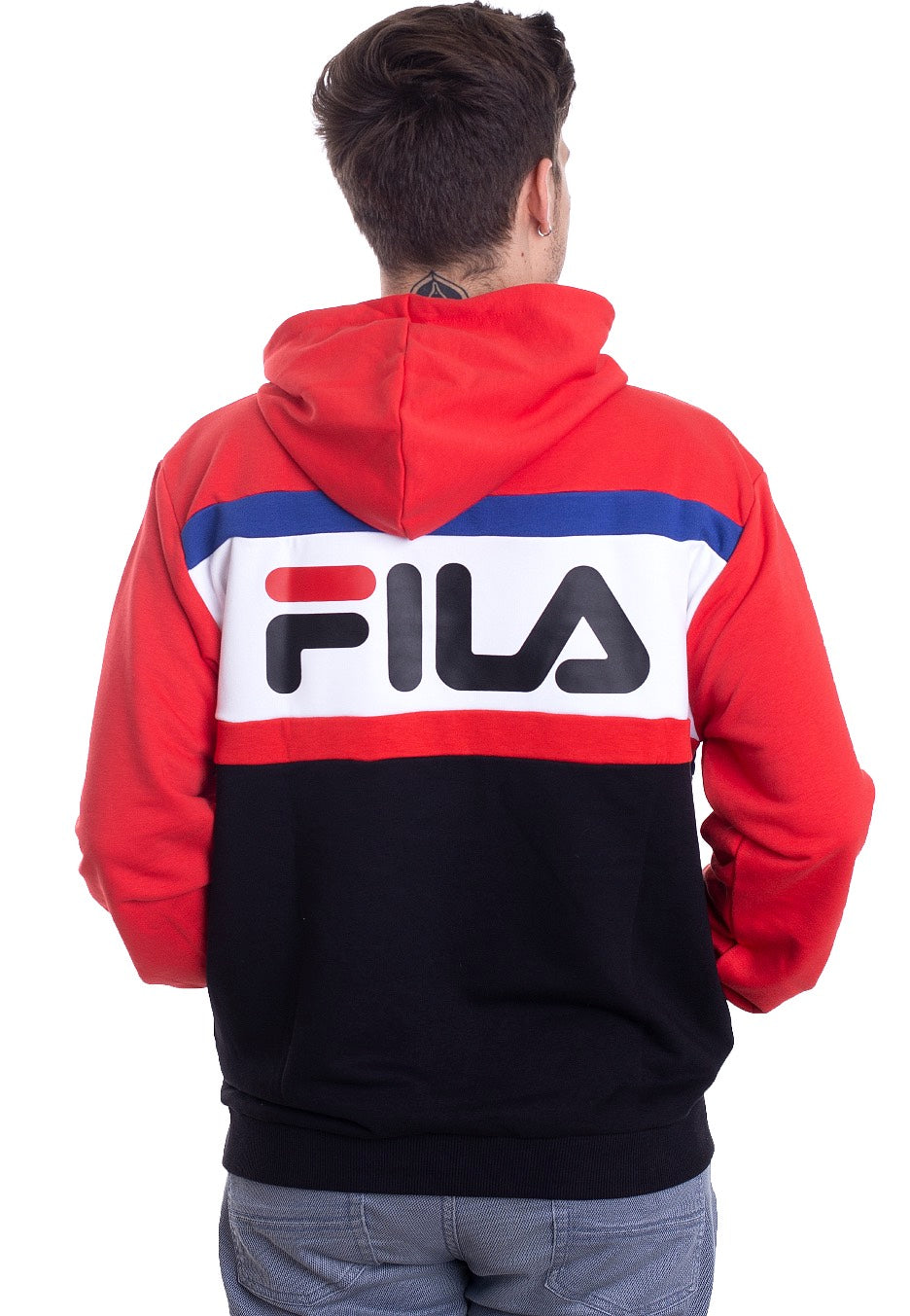 Fila - Urban Line Radomir True Red/Black/Bright White/Mazarine Blue - Hoodie | Men-Image