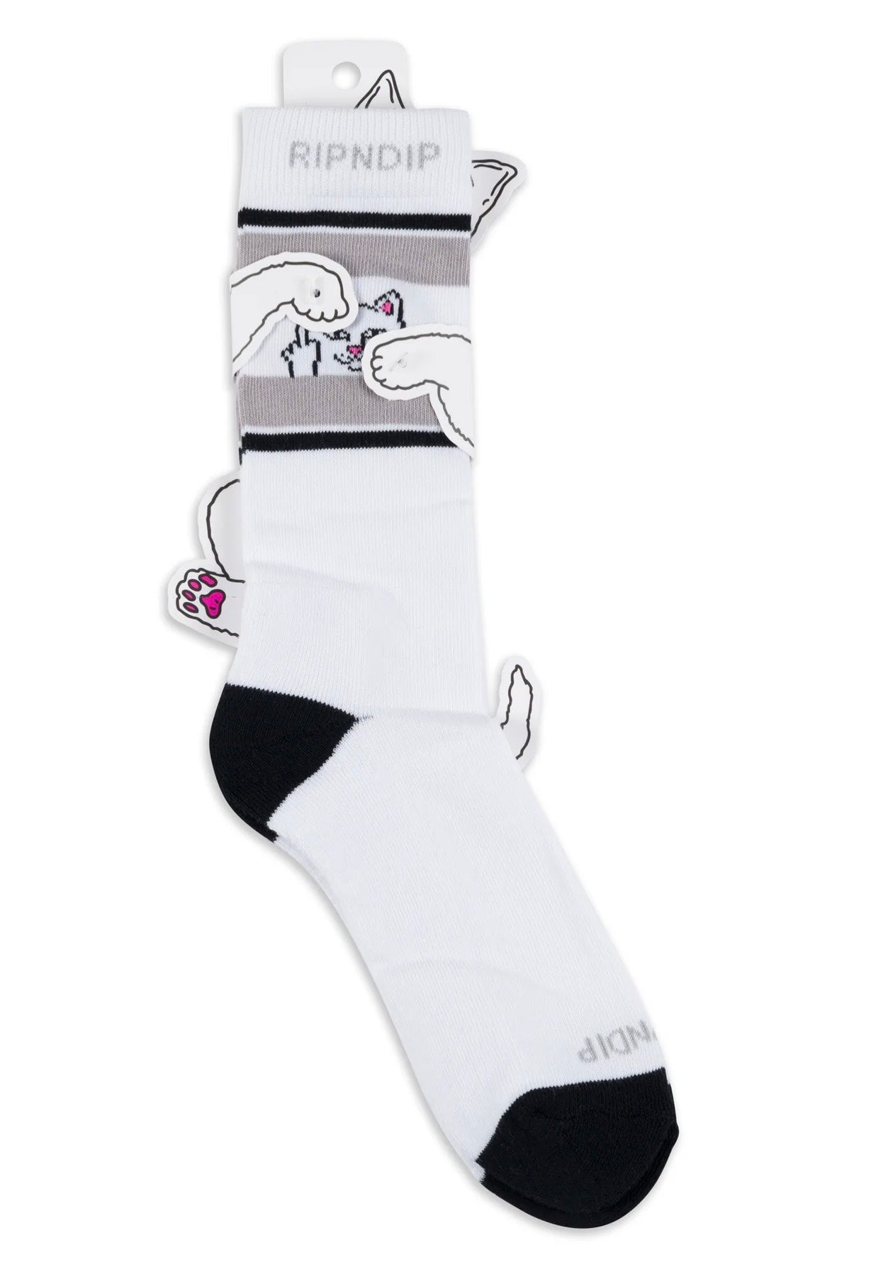 RIPNDIP - Peeking Nermal White - Socks | Neutral-Image