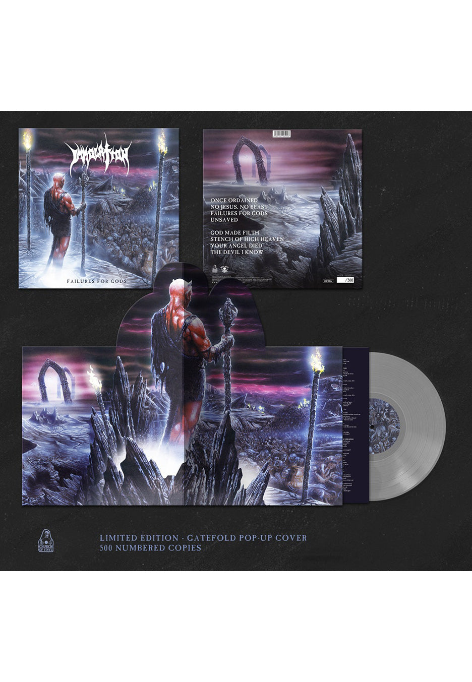 Immolation - Failures For Gods Milky Clear - Colored Vinyl | Neutral-Image