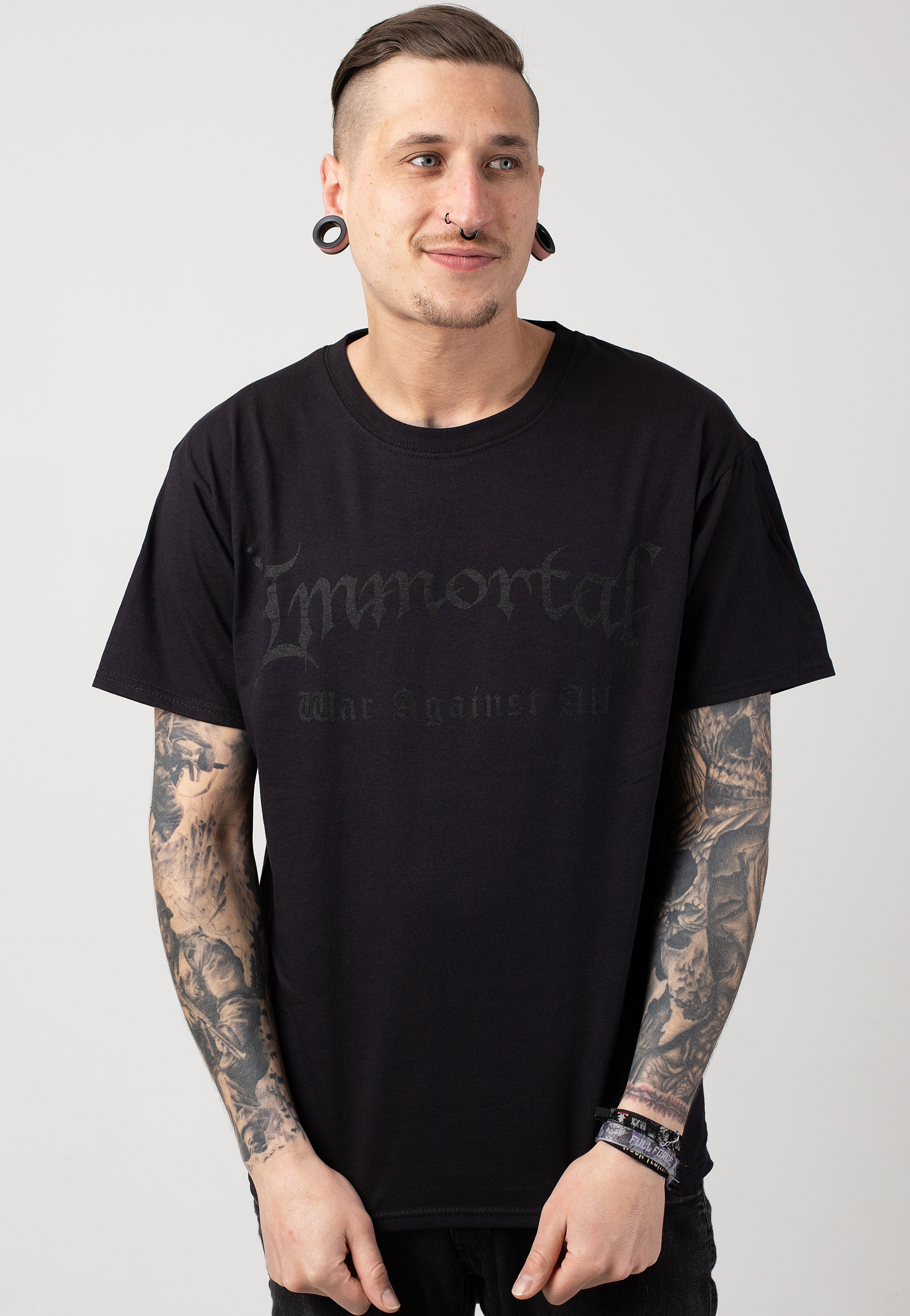 Immortal - War Against All Black - T-Shirt | Men-Image