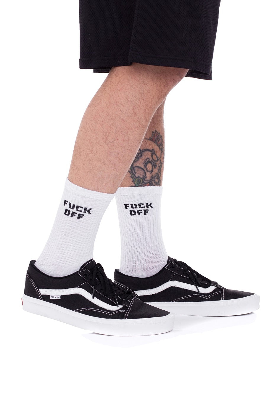 Dancitee - Fuck Off White - Socks | Neutral-Image