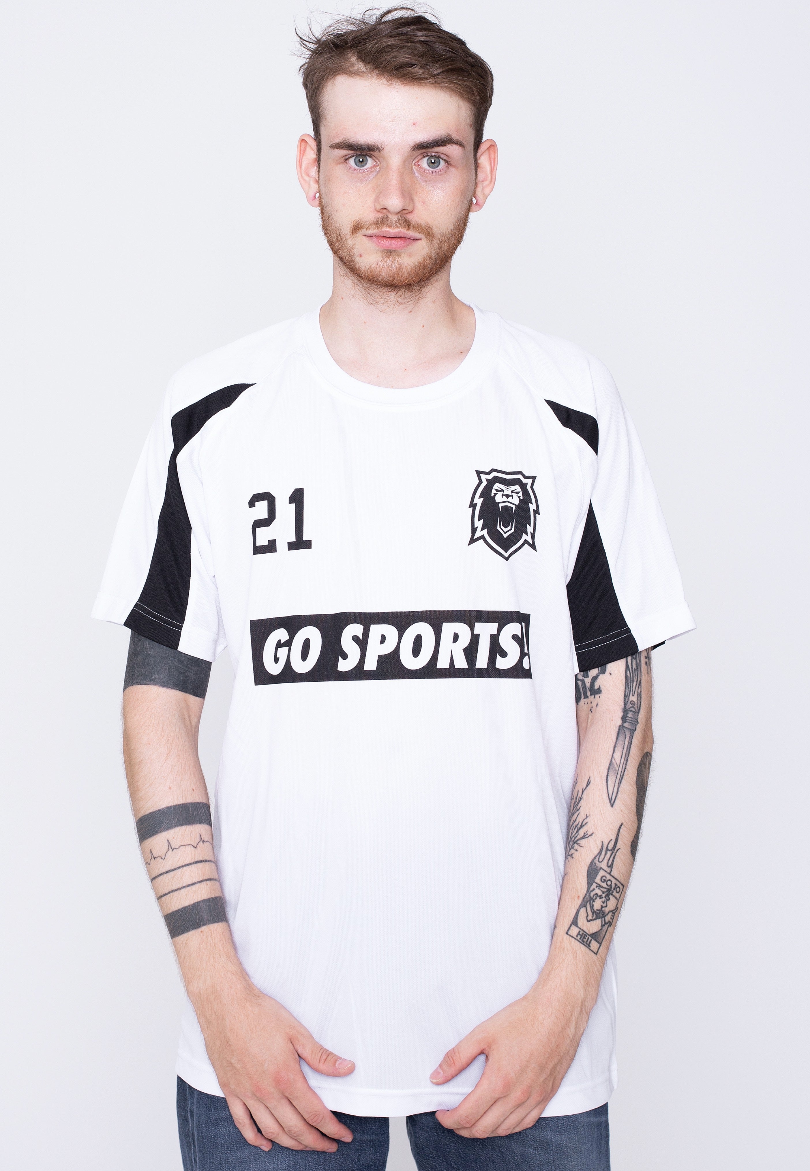 Impericon - Go Sports White/Black Functional - T-Shirt | Men-Image