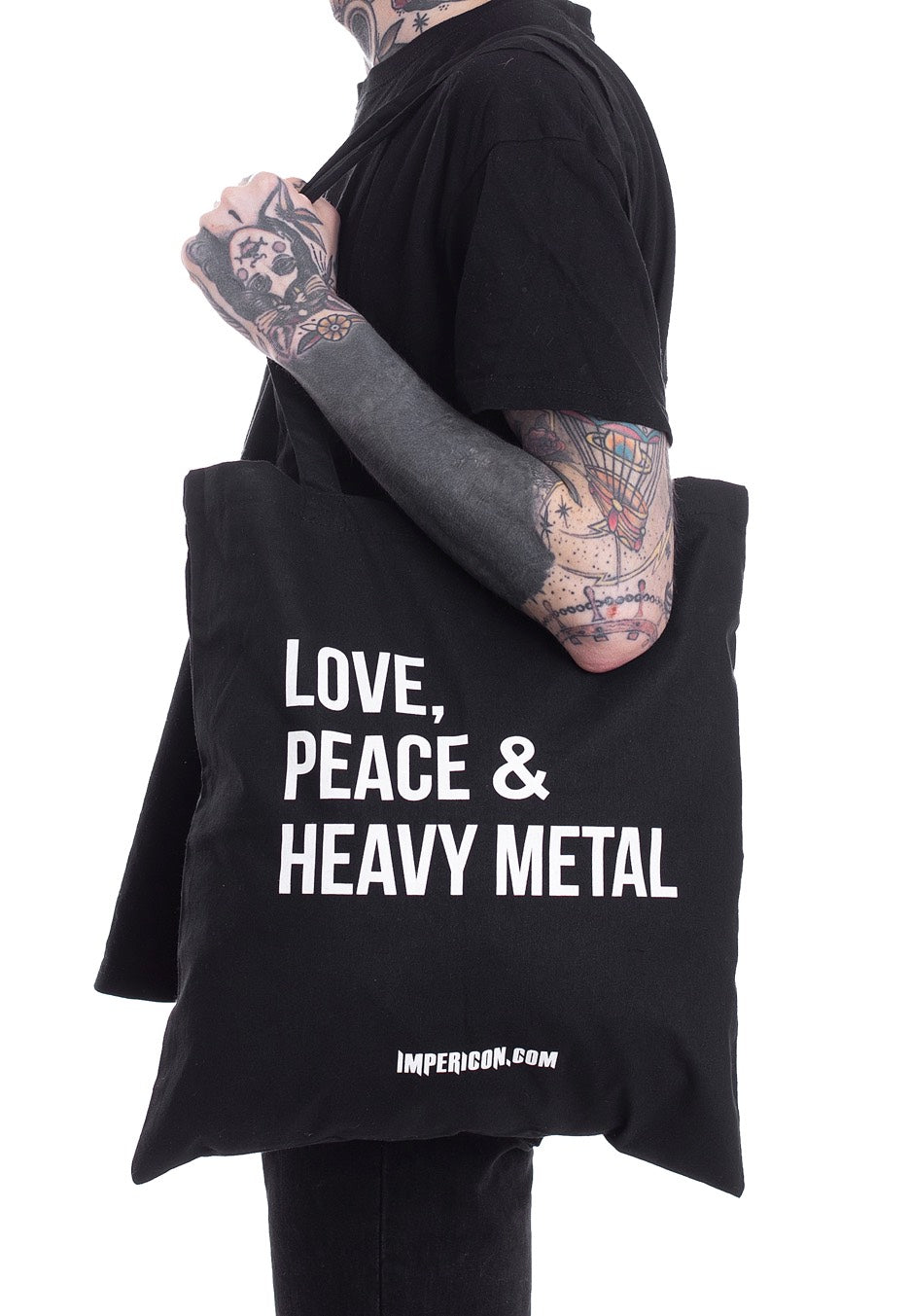 Impericon - Love and Peace - Tote Bag | Neutral-Image