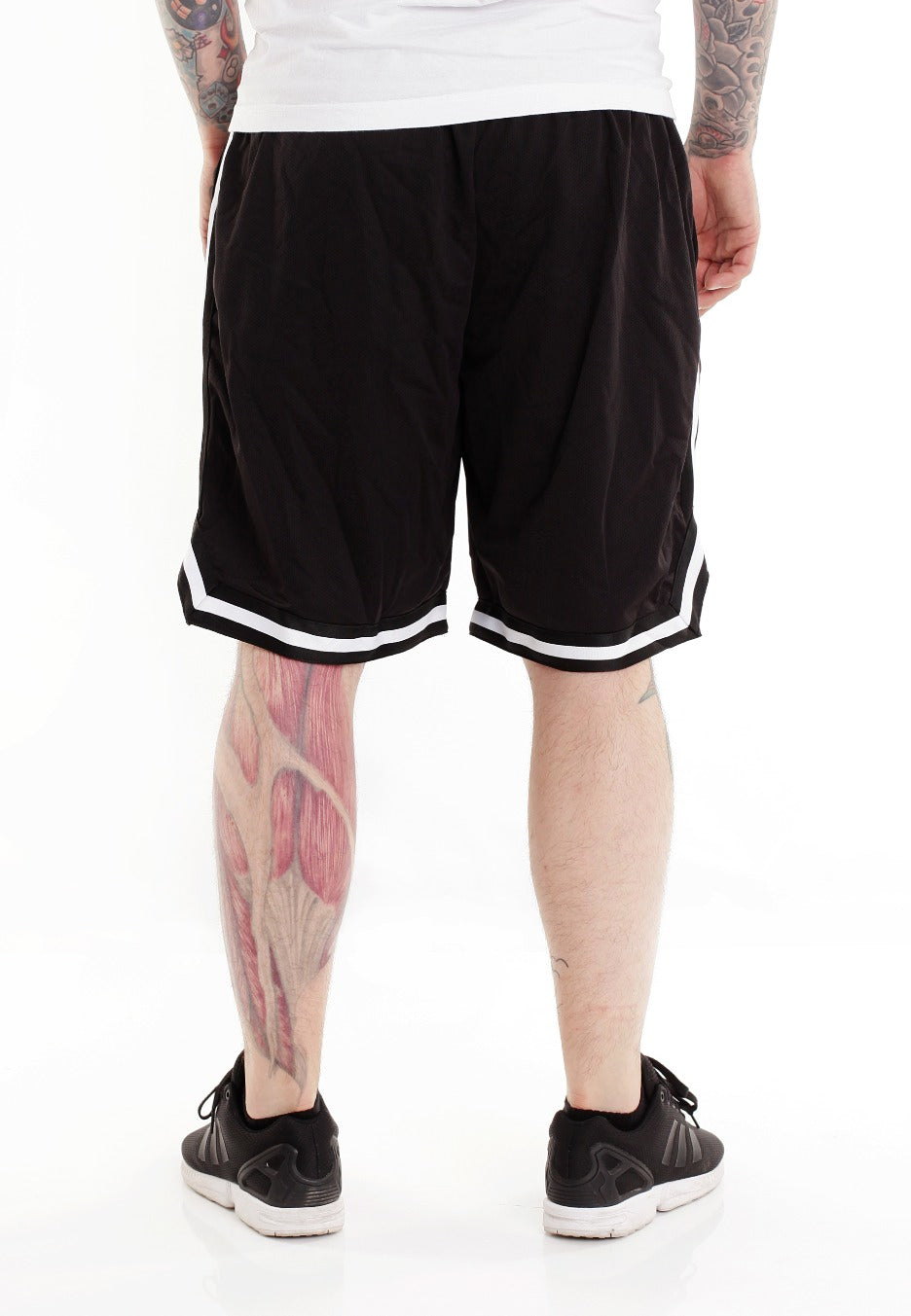 Impericon - Plain White Striped - Shorts | Men-Image