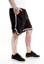 Impericon - Plain White Striped - Shorts | Men-Image