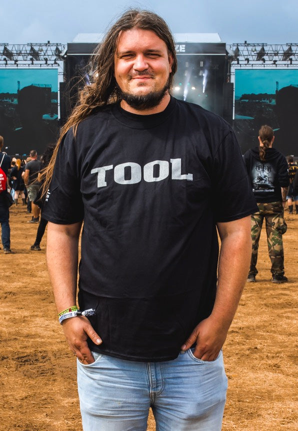 Tool - Metallic Silver Logo (Sleeve Print) - T-Shirt | Men-Image