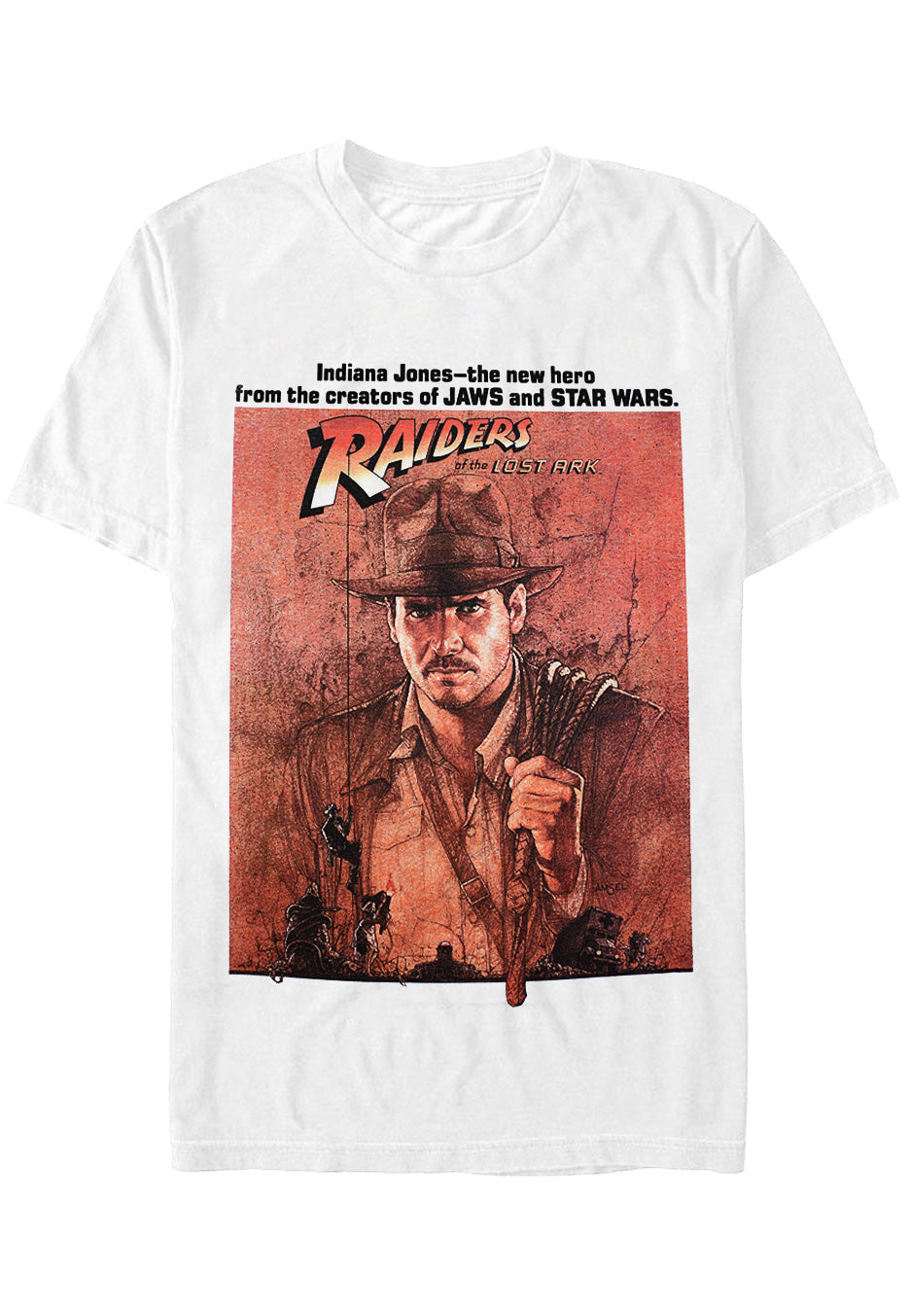 Indiana Jones - Raiders Of The Lost Ark Poster White - T-Shirt | Neutral-Image