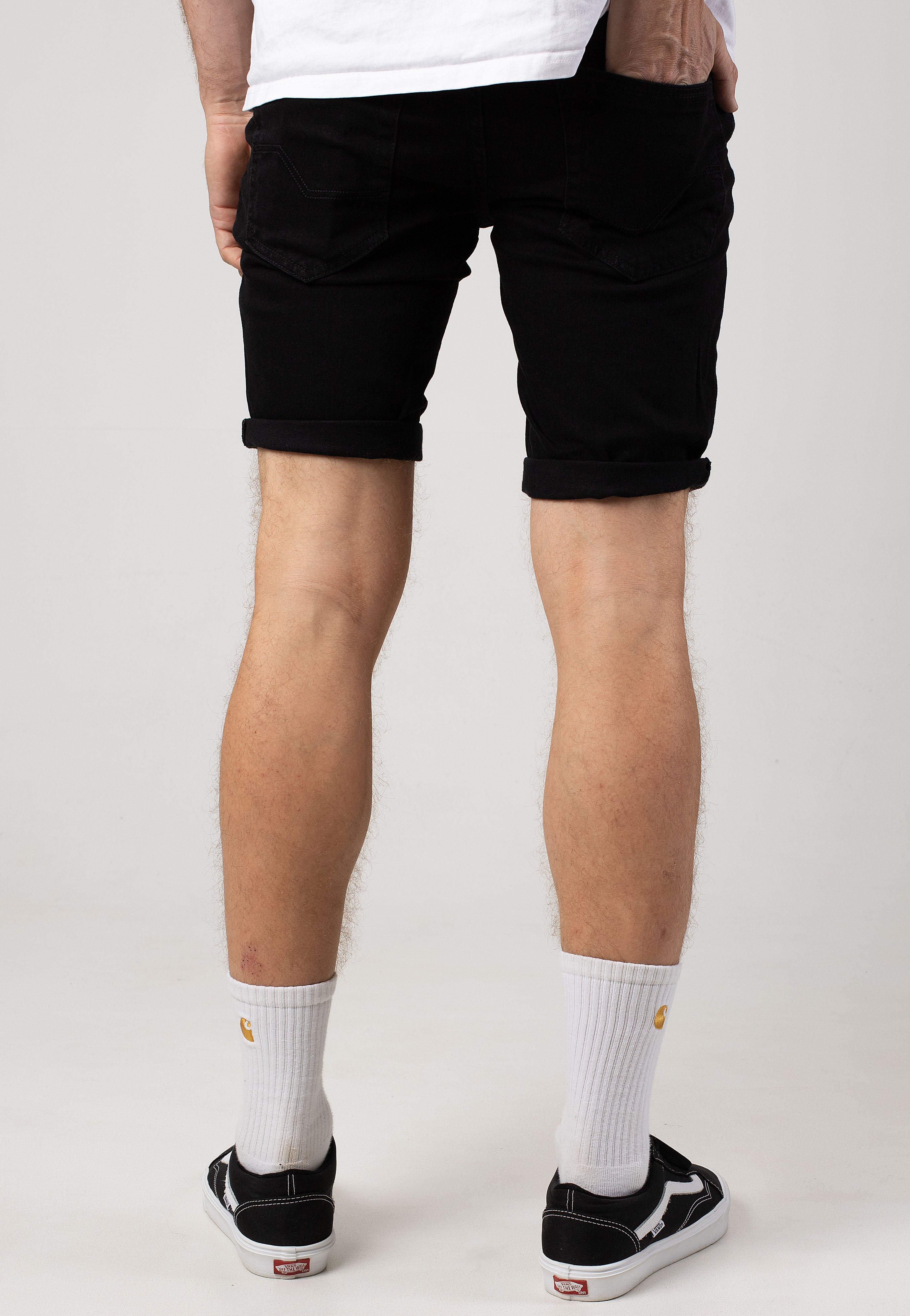 Indicode - Kaden Ultra Black - Shorts | Men-Image