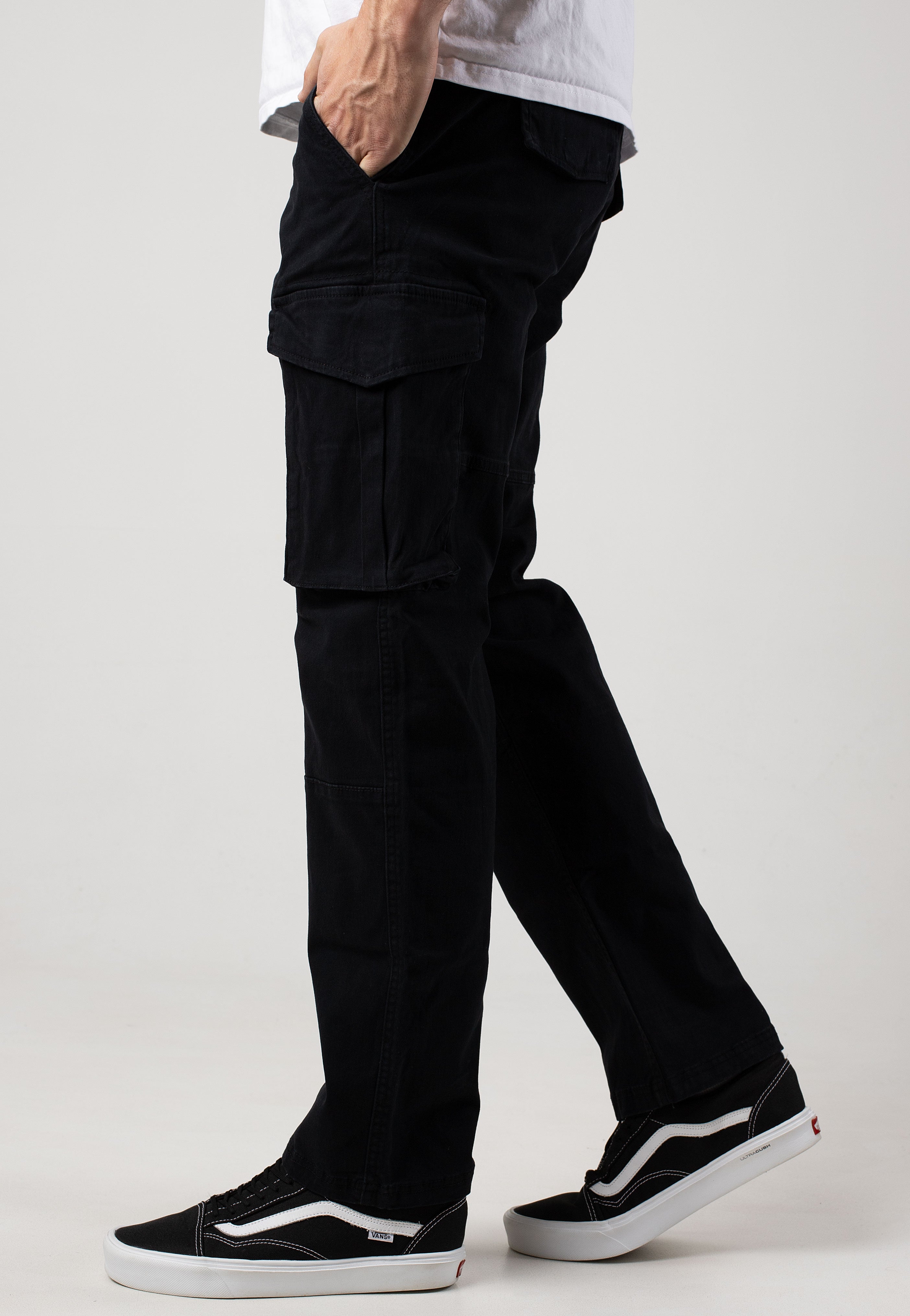 Indicode - Wide Black - Pants | Men-Image