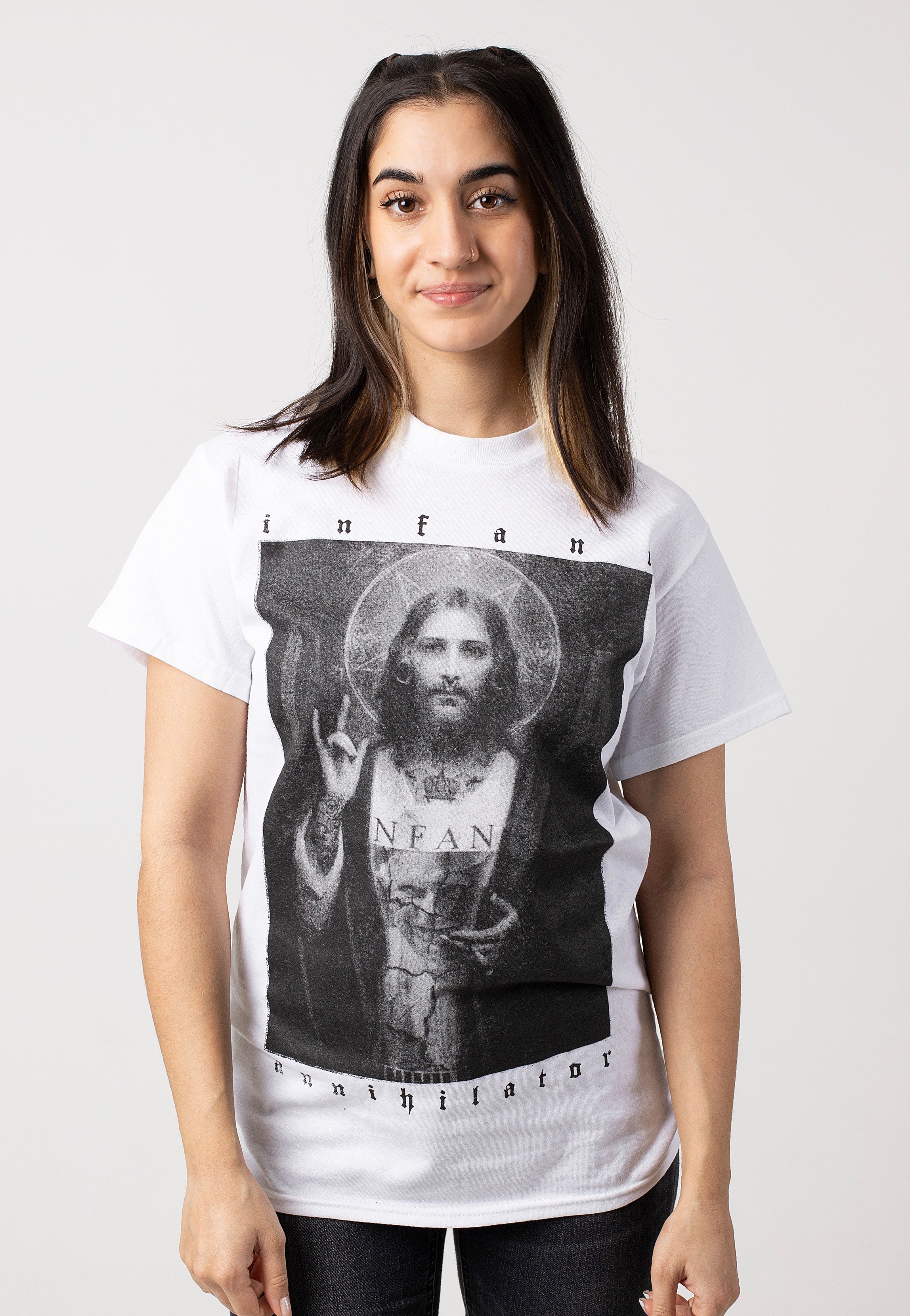 Infant Annihilator - Jesus White - T-Shirt | Women-Image