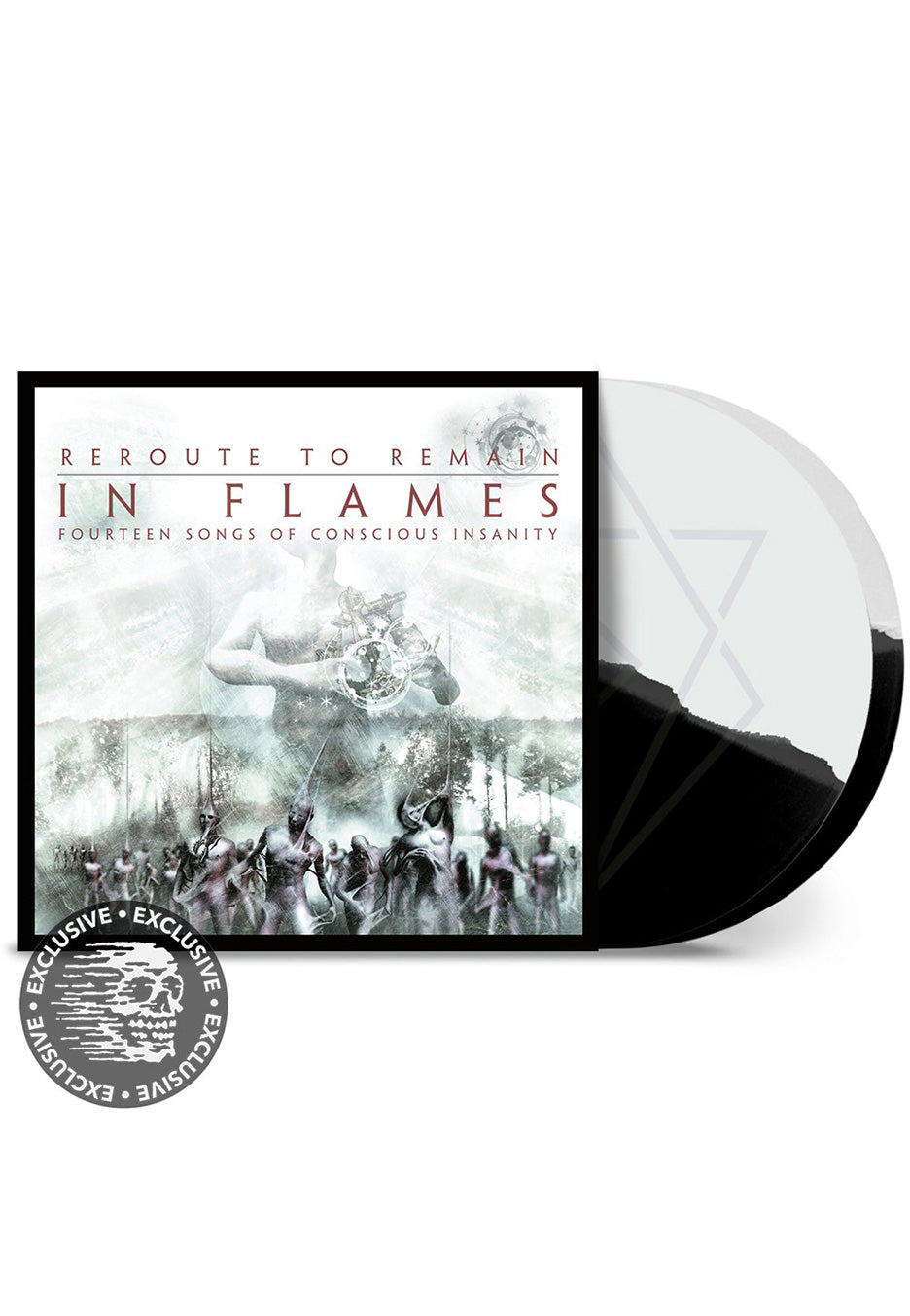 In Flames - Reroute To Remain Black/White - Colored 2 Vinyl | Neutral-Image