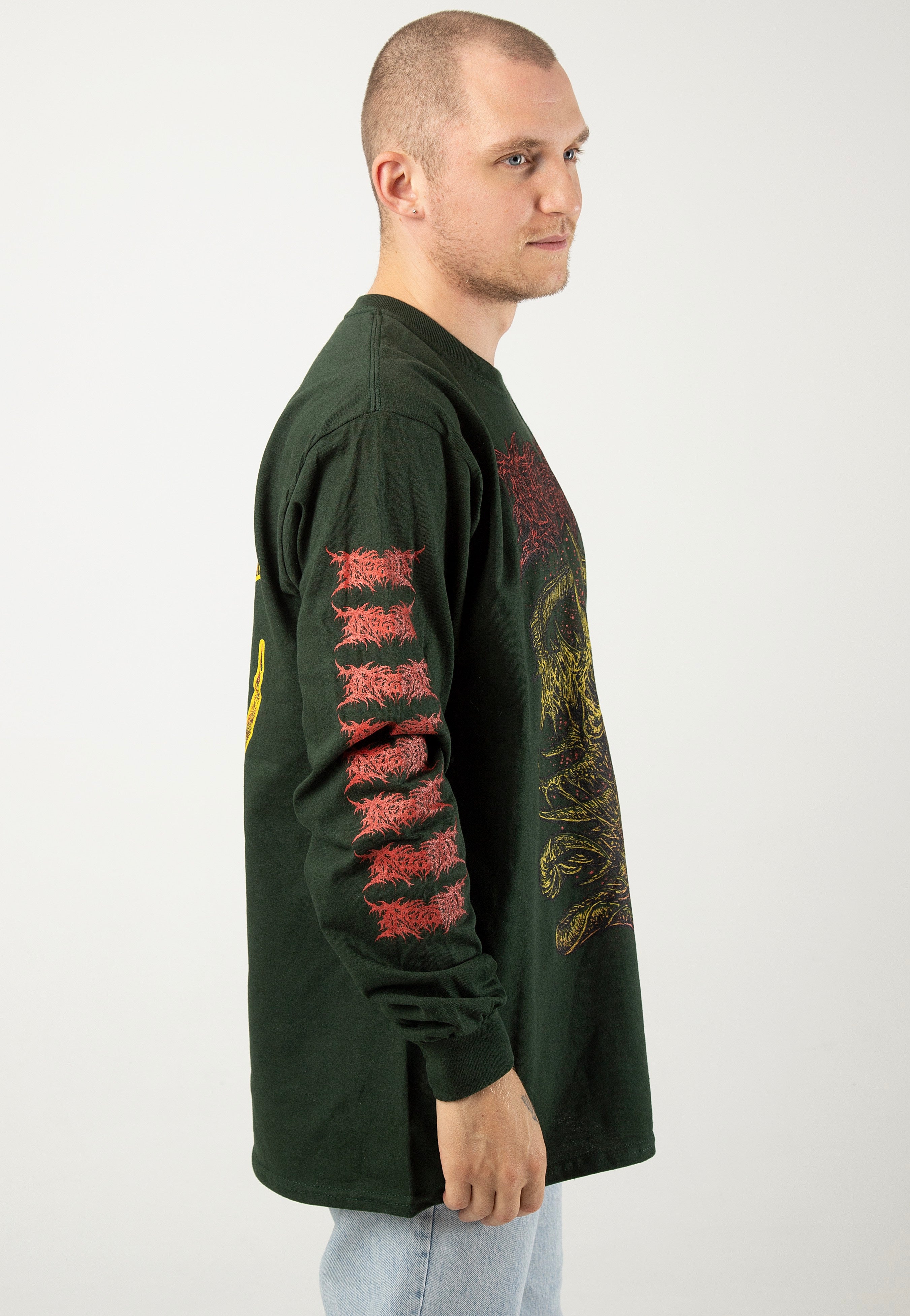 Ingested - Contagion Forest Green - Longsleeve | Men-Image