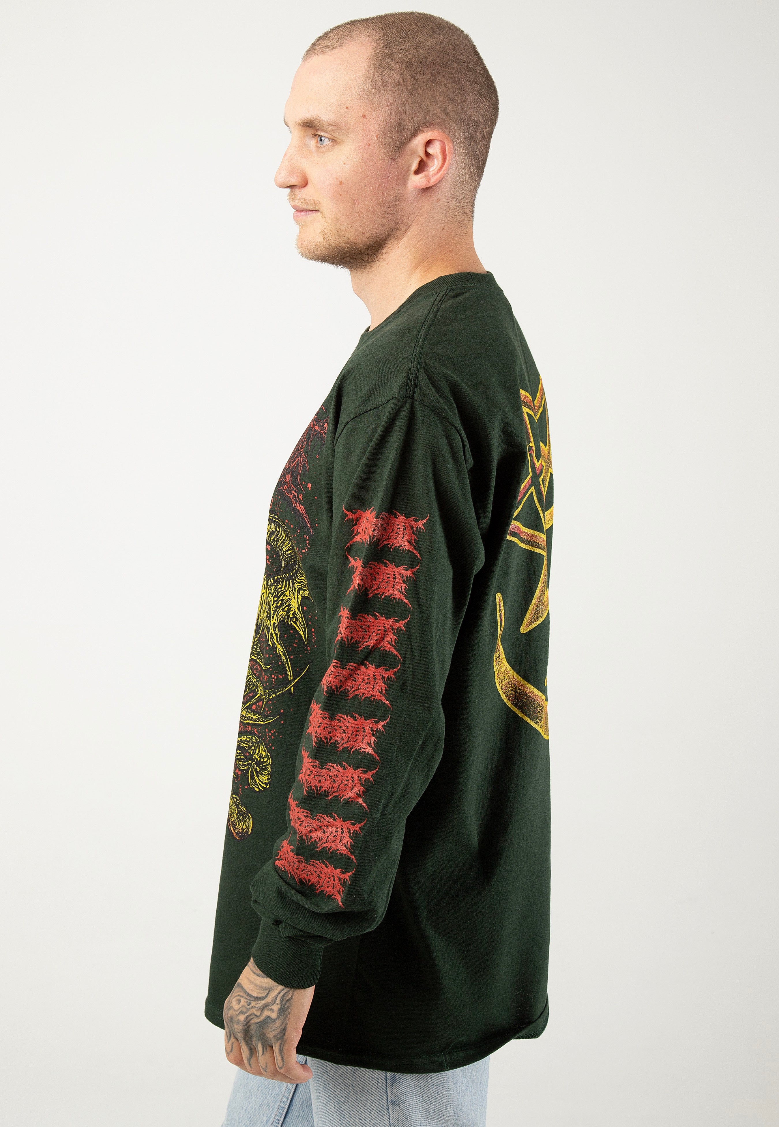 Ingested - Contagion Forest Green - Longsleeve | Men-Image