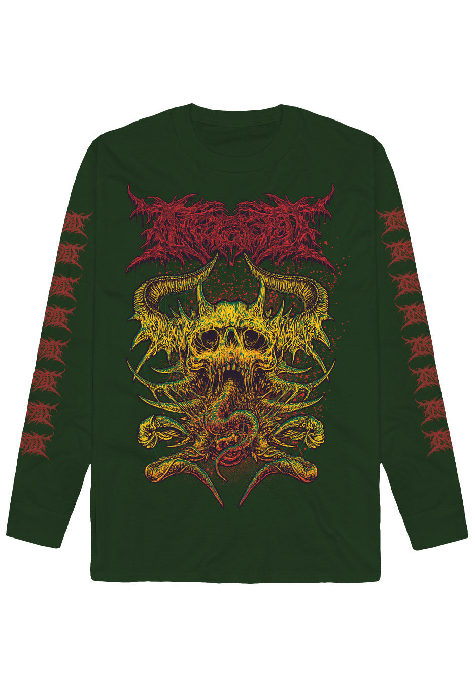 Ingested - Contagion Forest Green - Longsleeve | Neutral-Image