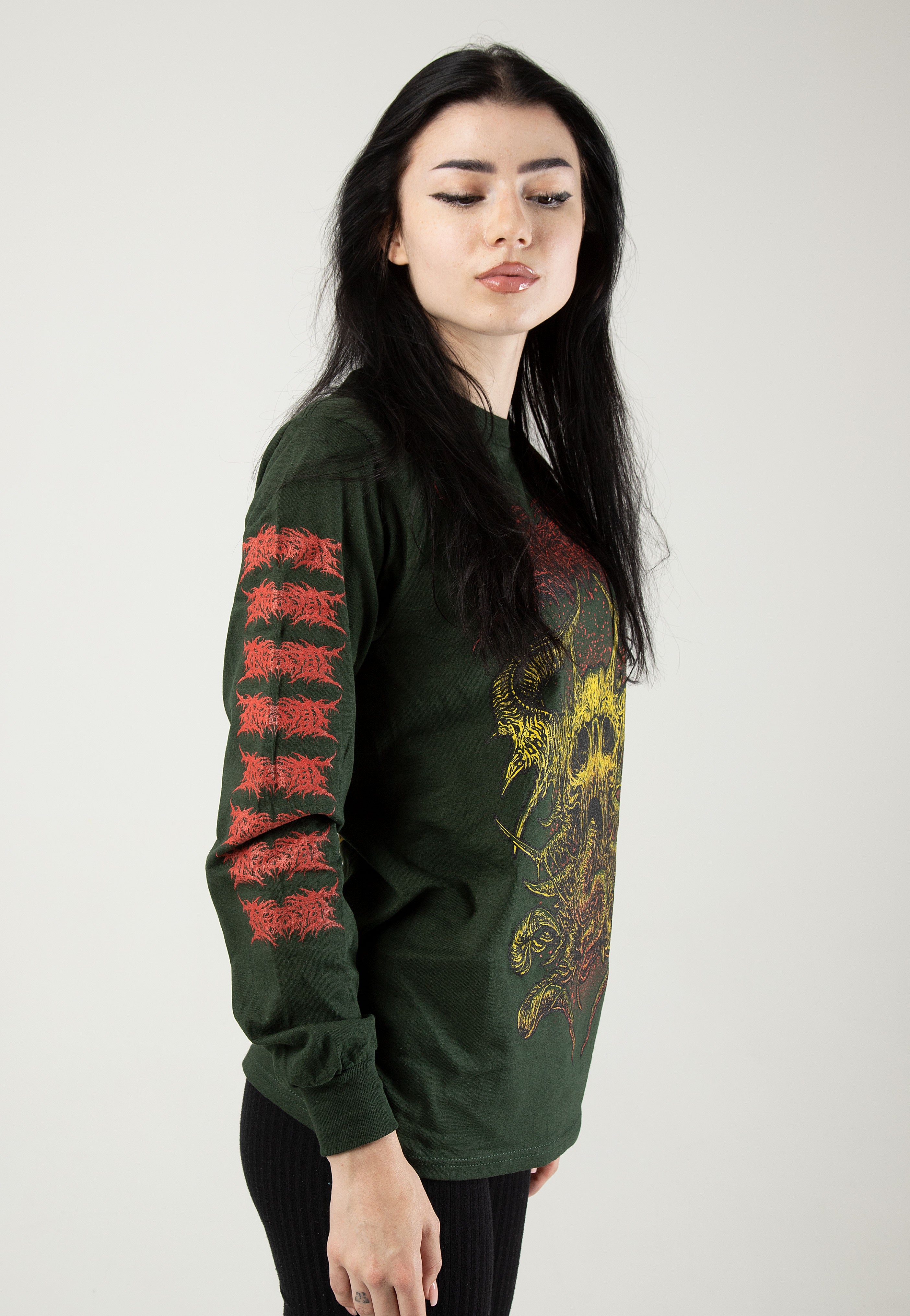 Ingested - Contagion Forest Green - Longsleeve | Women-Image