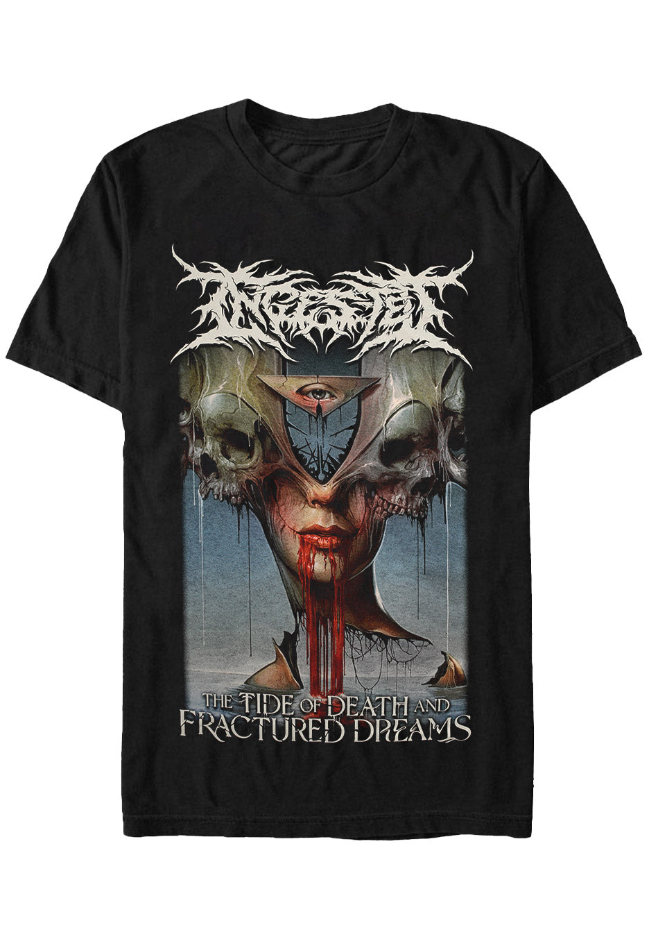 Ingested - The Tide Of Death And Fractured Dreams Cover - T-Shirt | Neutral-Image