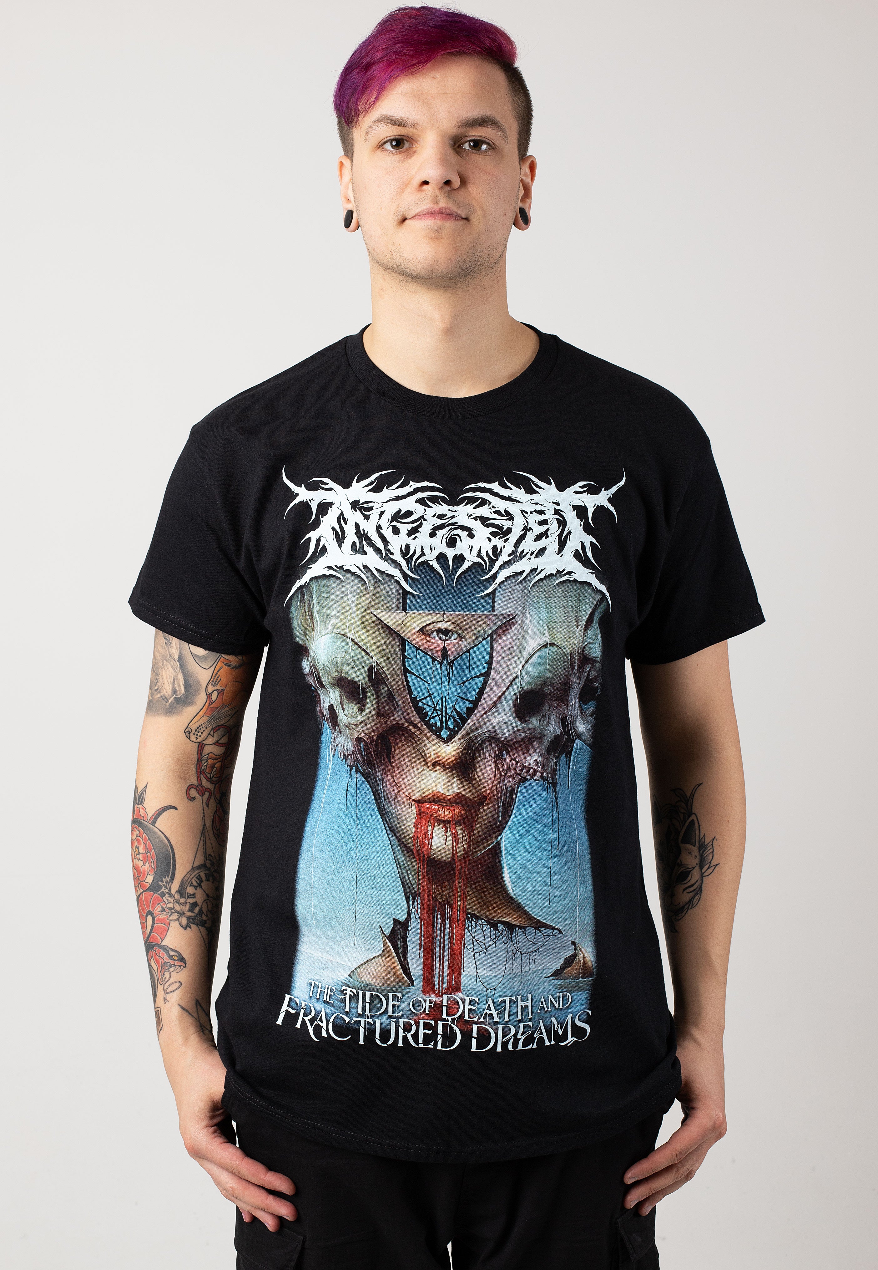 Ingested - The Tide Of Death And Fractured Dreams Cover - T-Shirt | Men-Image