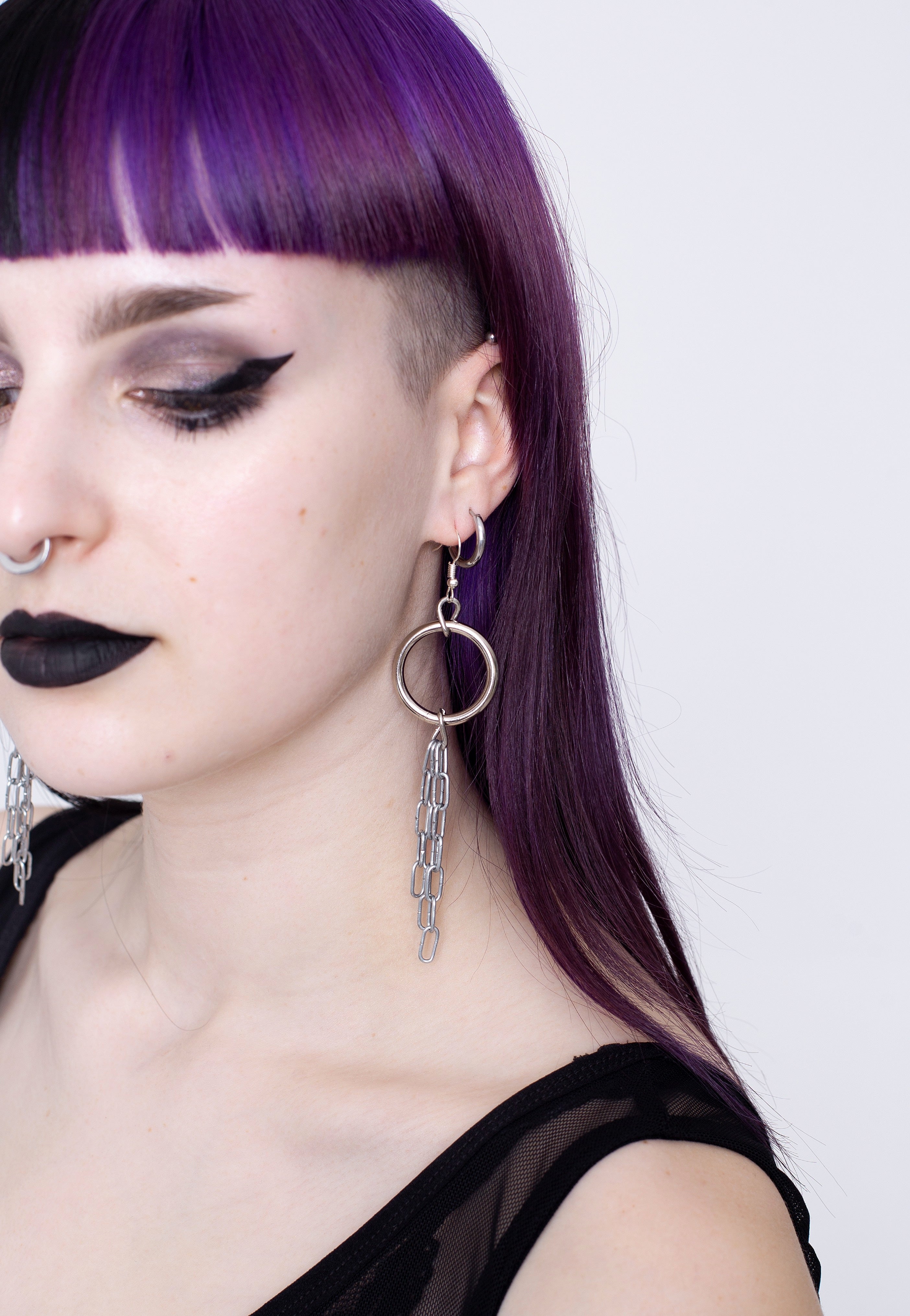 InternetXDoll - Damian Silver - Earrings | Neutral-Image