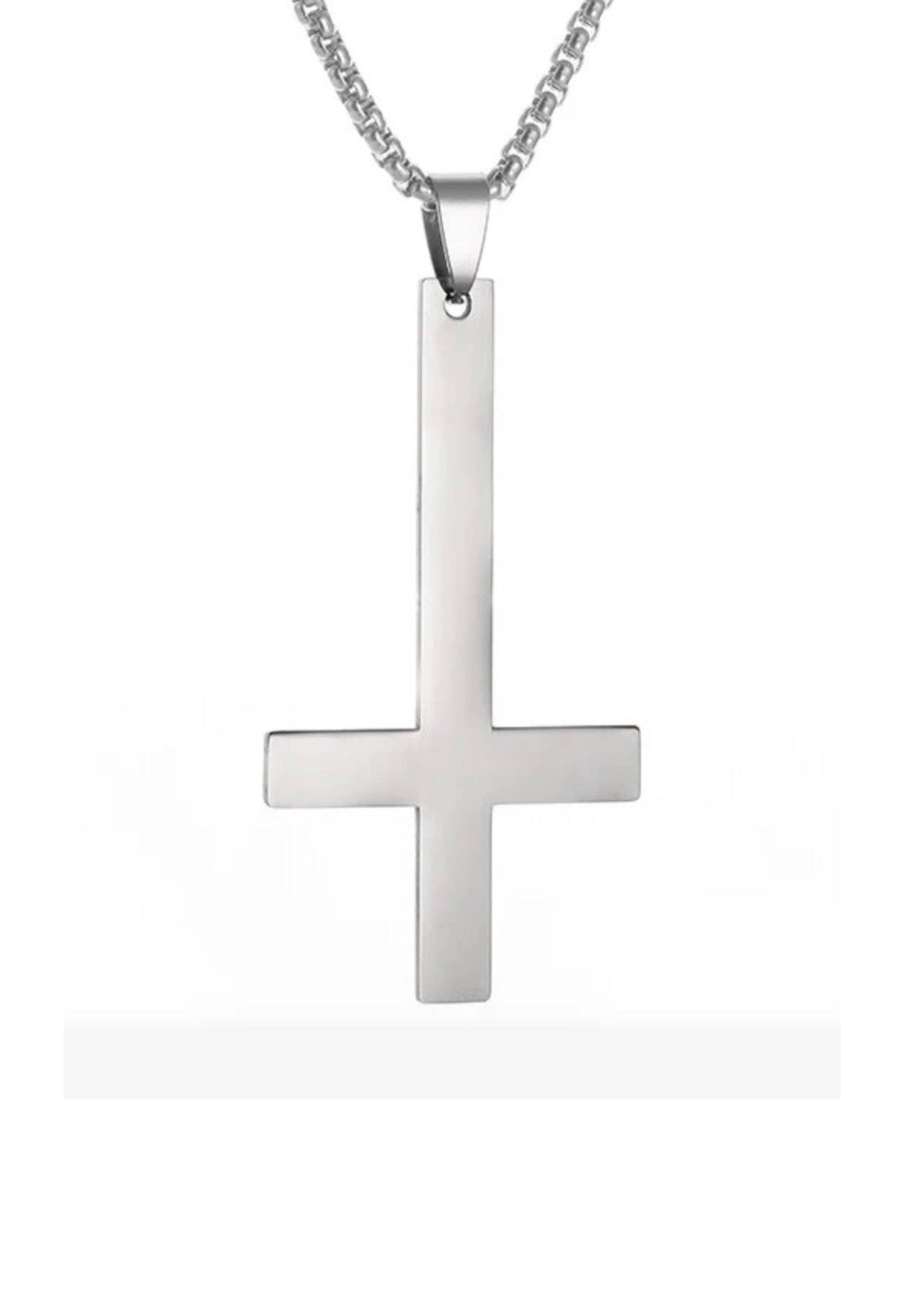 Easure - Inverted Cross - Necklace | Neutral-Image