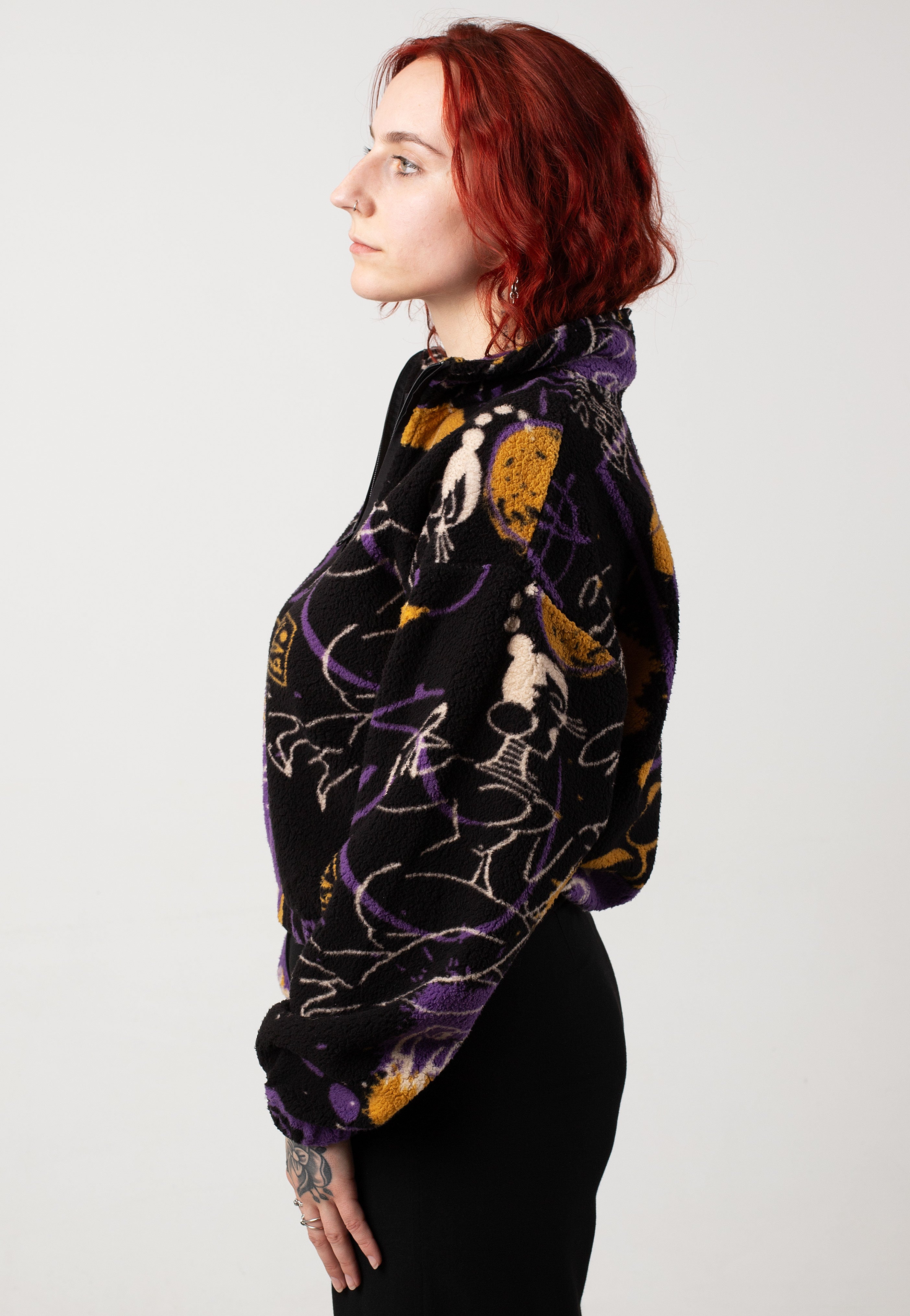 Iriedaily - Arkta Teddy Black Purple - Pullover | Women-Image